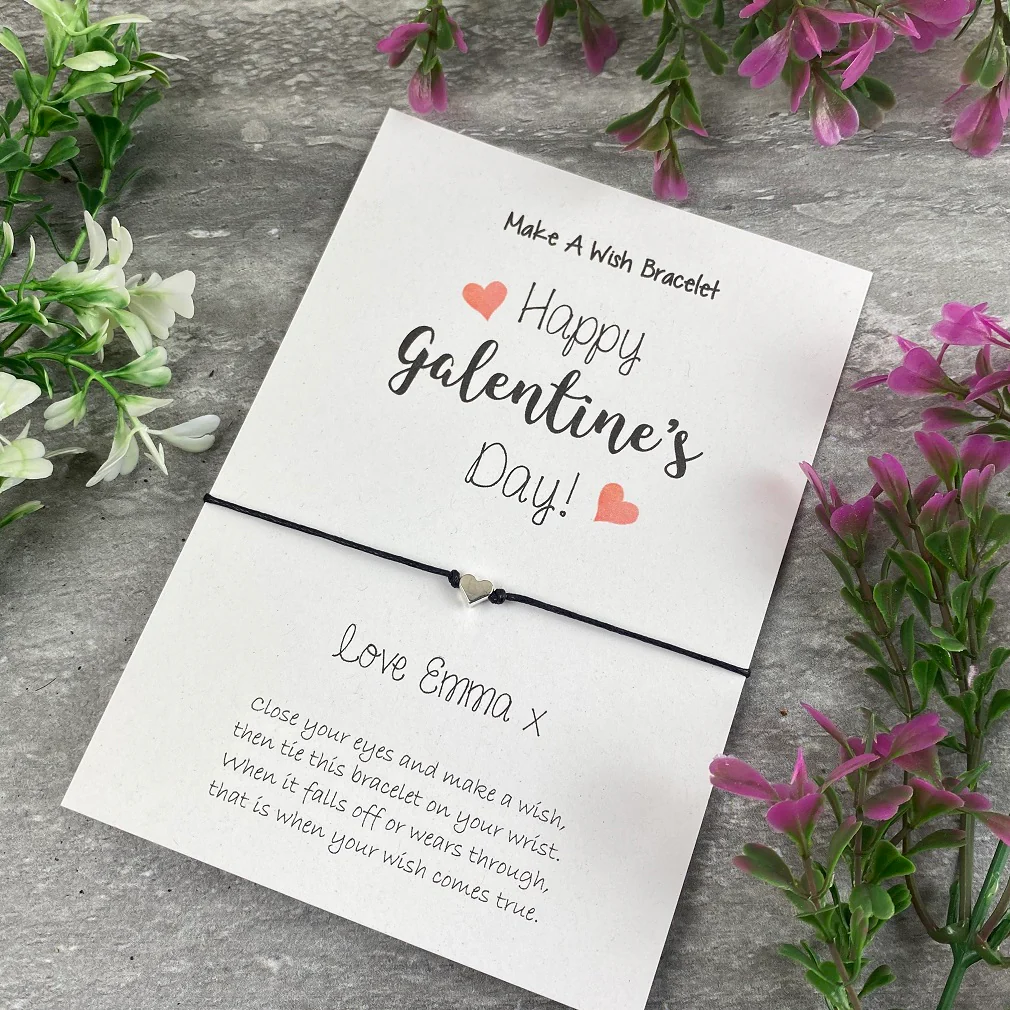 Personalised Happy Galentine's Day Wish Bracelet - Image 3