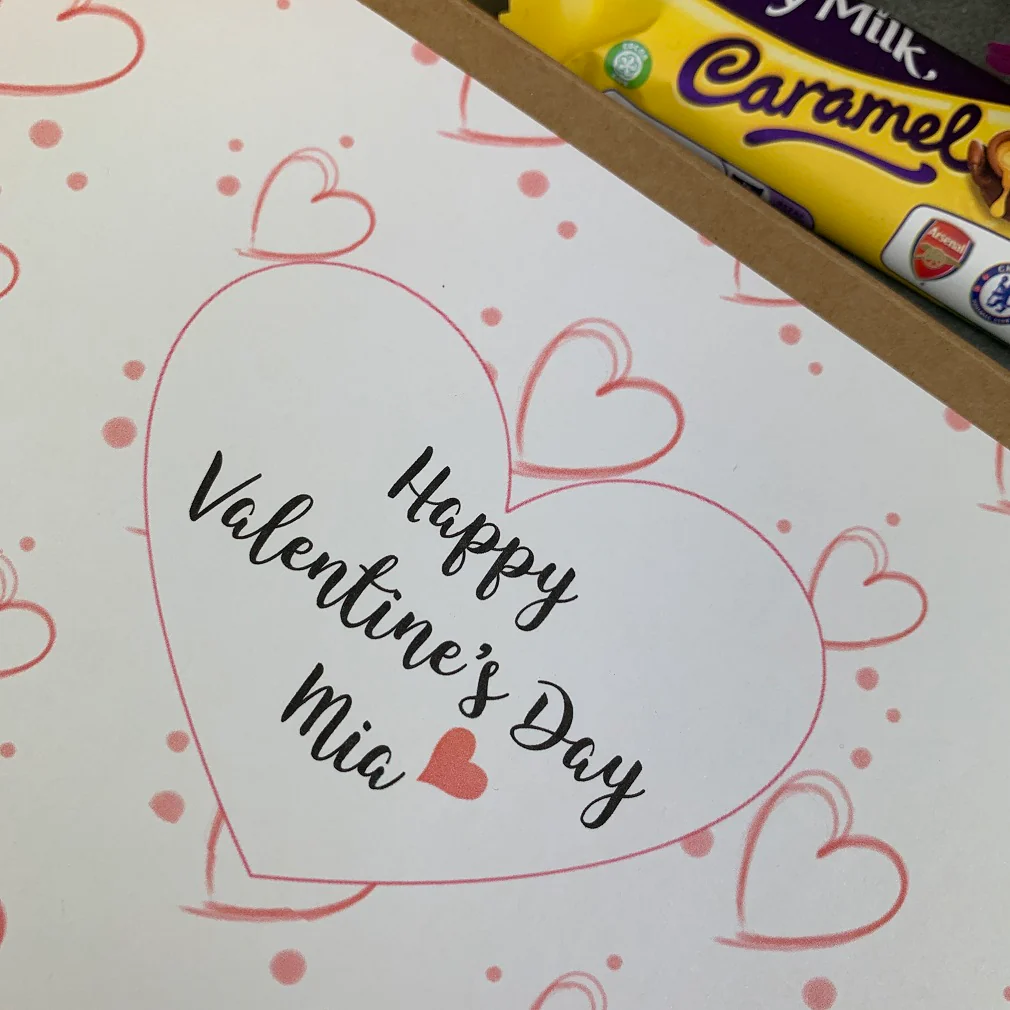 Personalised Heart Valentines Day Chocolate Box - Image 9