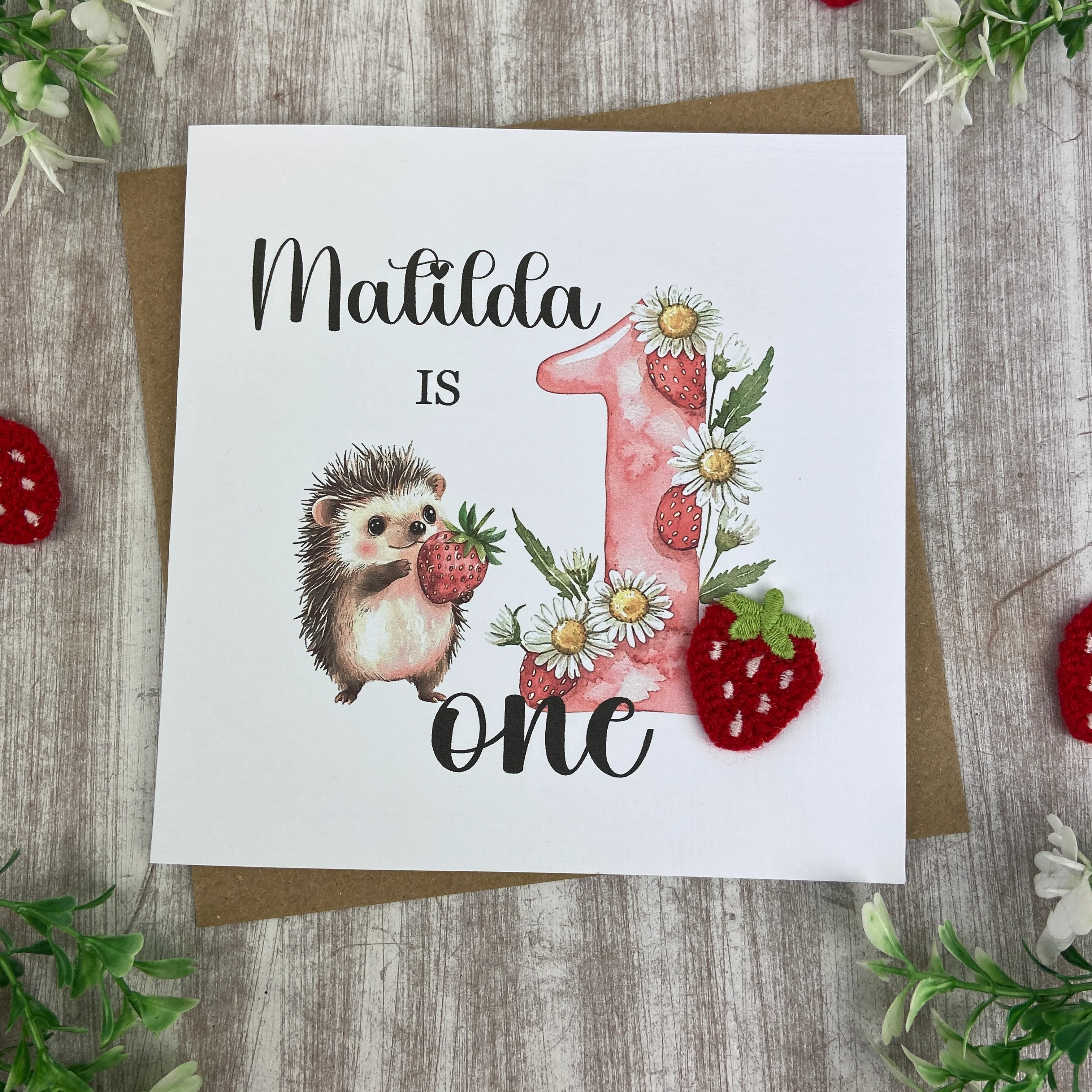 Personalised Hedgehog 1st Birthday Card - Image 2