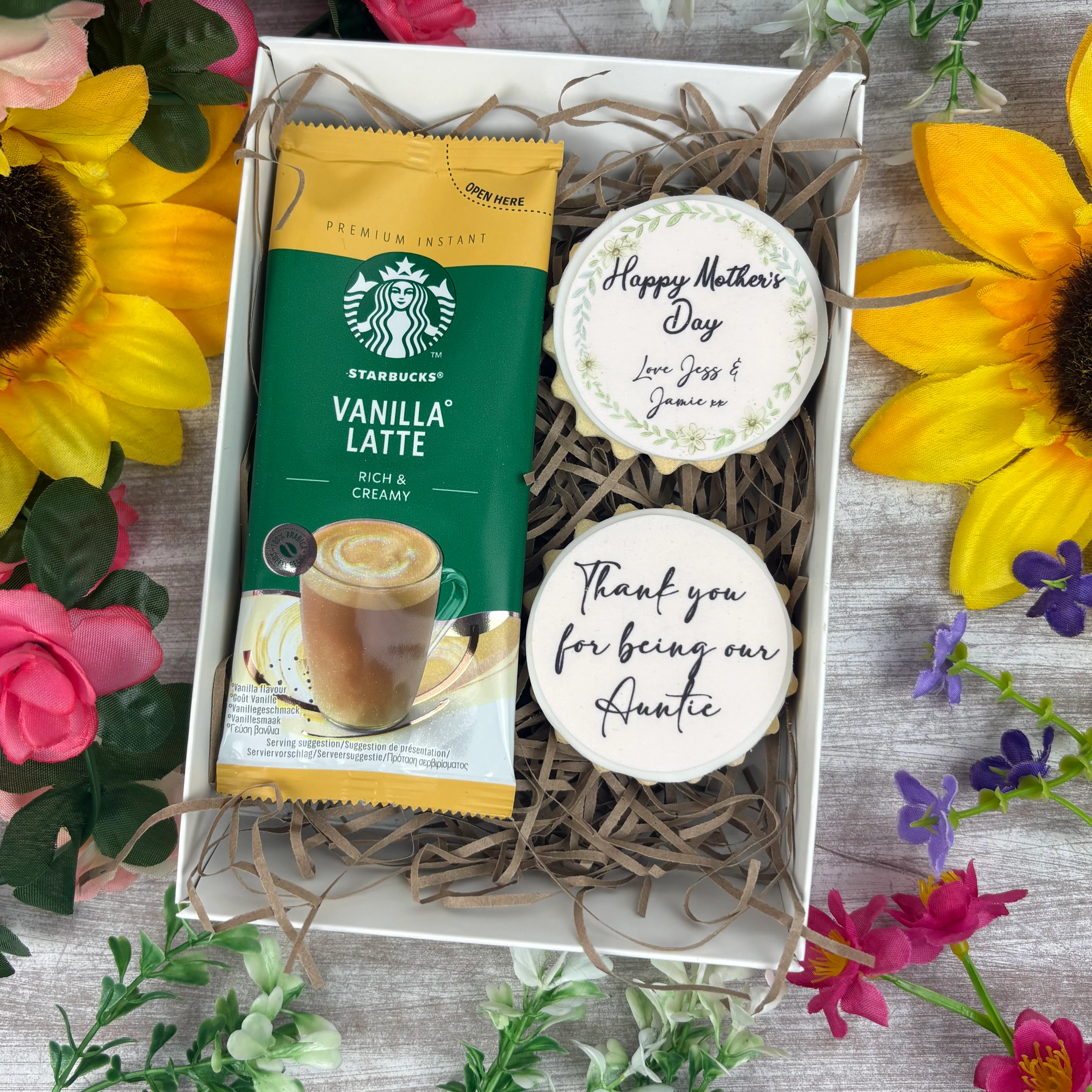 Personalised Iced Biscuit & Coffee Gift Box - Image 3