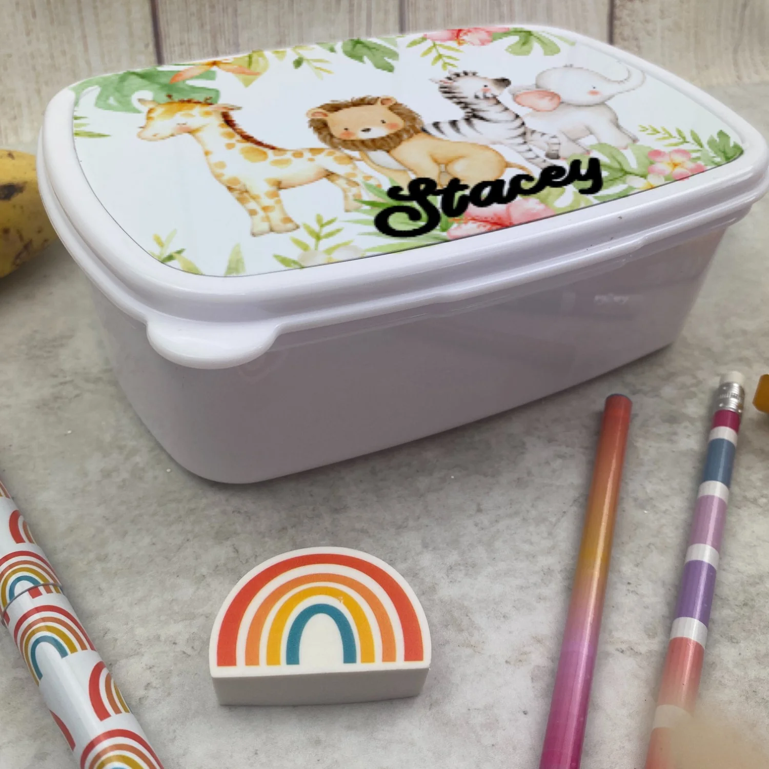 Personalised Jungle Animals Lunchbox - Image 2