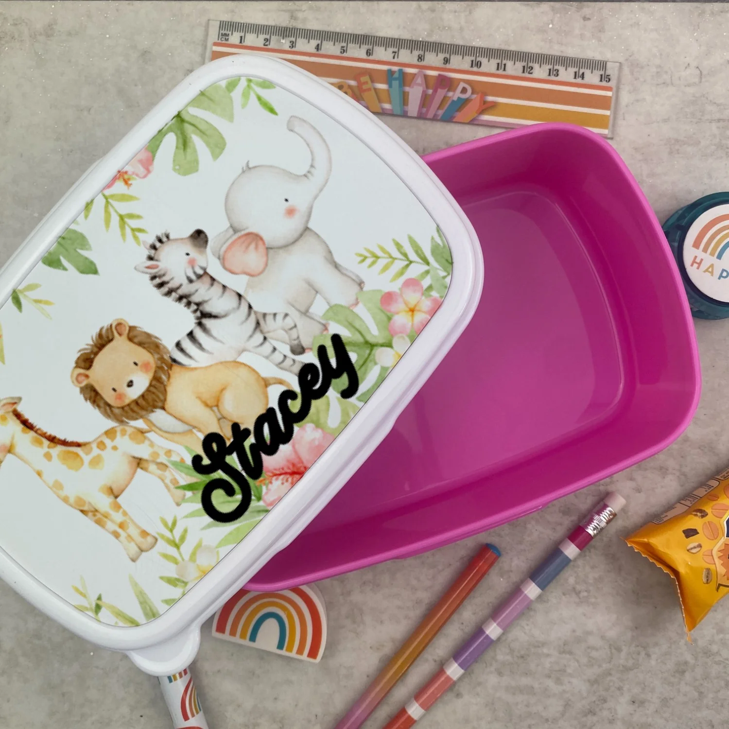 Personalised Jungle Animals Lunchbox - Image 5