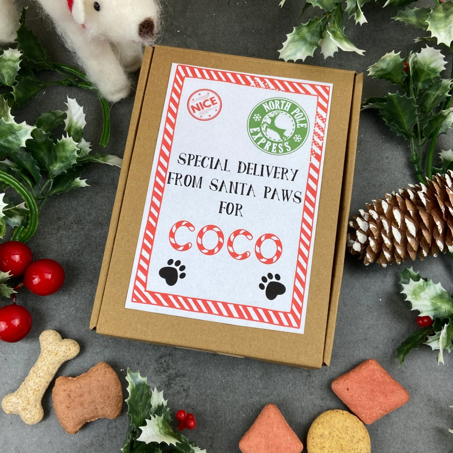 Personalised Little Box Of Dog Treats - Special Delivery - Image 5