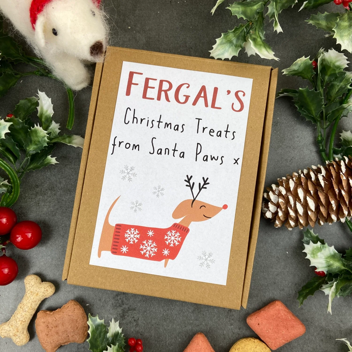 Personalised Little Dog Treat Box - A Christmas Treat! - Image 10