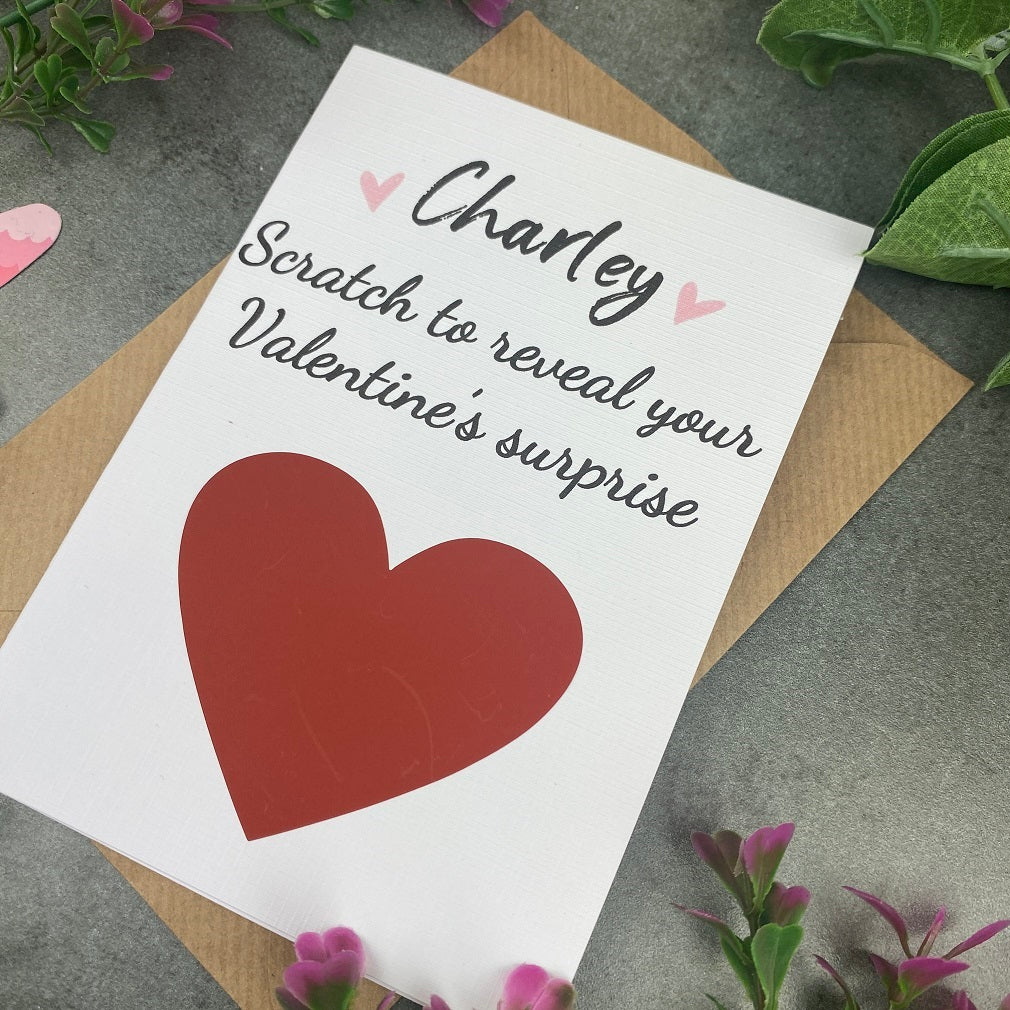 Personalised Love Heart Surprise Scratch Card - Image 4