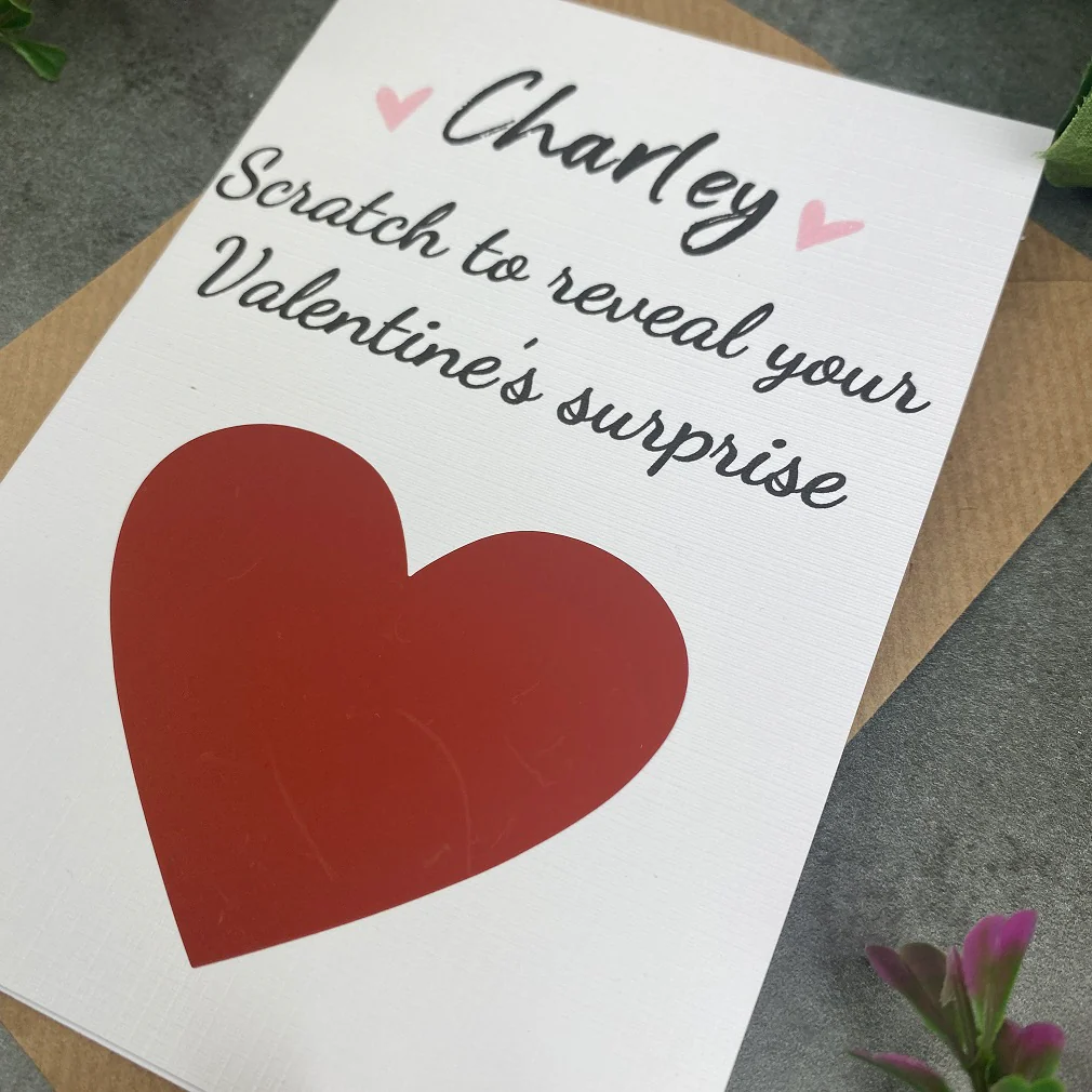 Personalised Love Heart Surprise Scratch Card - Image 6