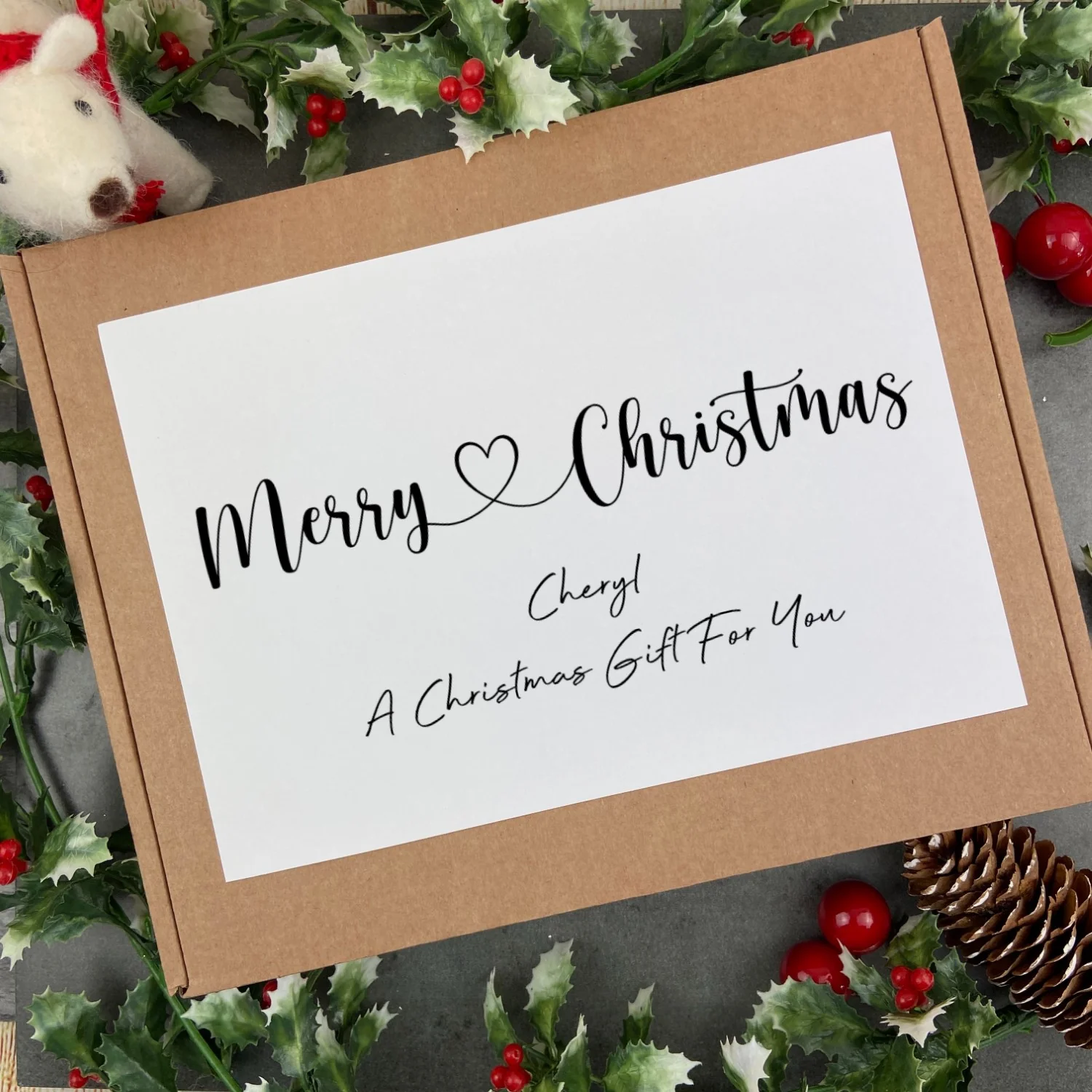 Personalised 'Merry Christmas' Sweet Box - Image 4