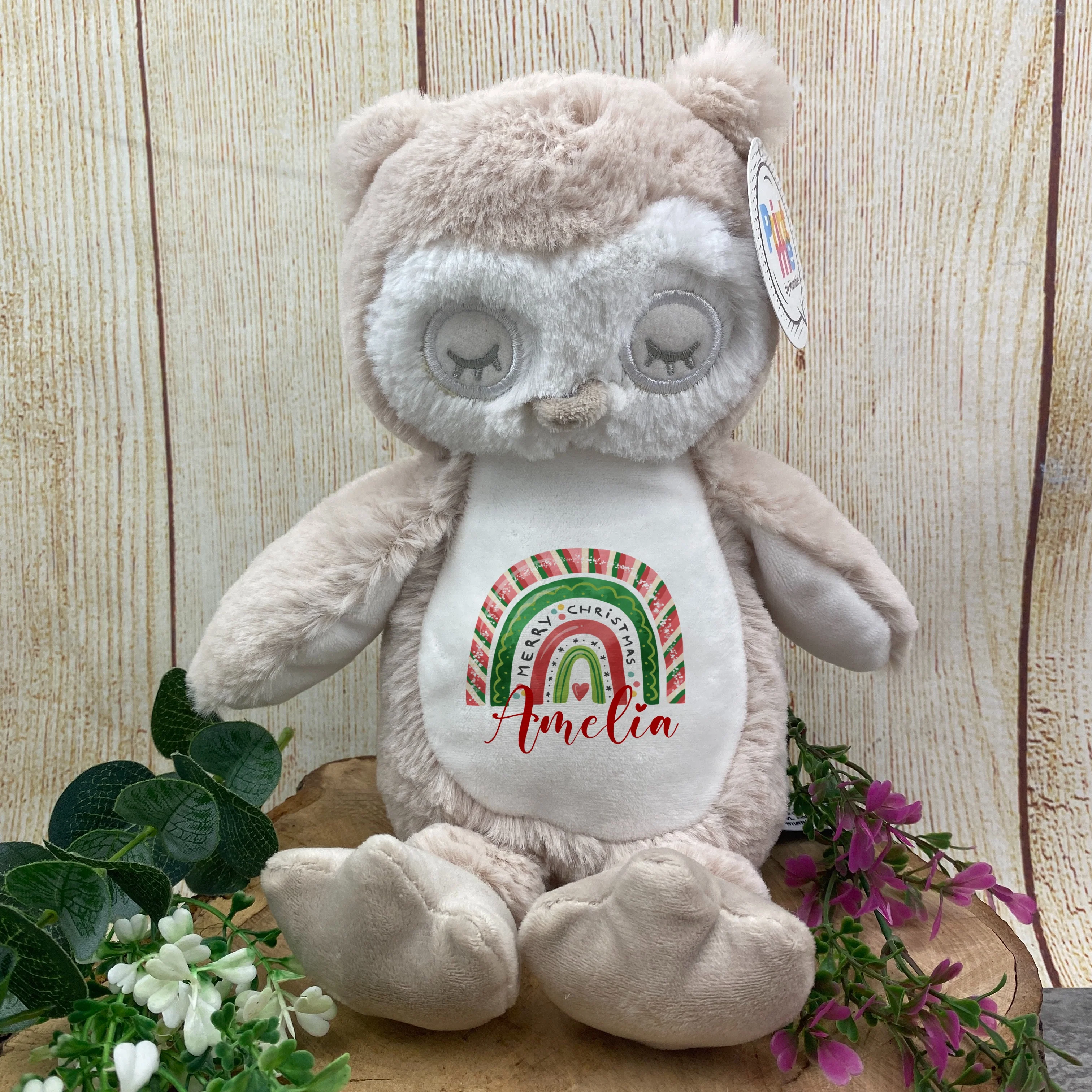 Personalised Christmas Teddy - White Bunny - Image 8