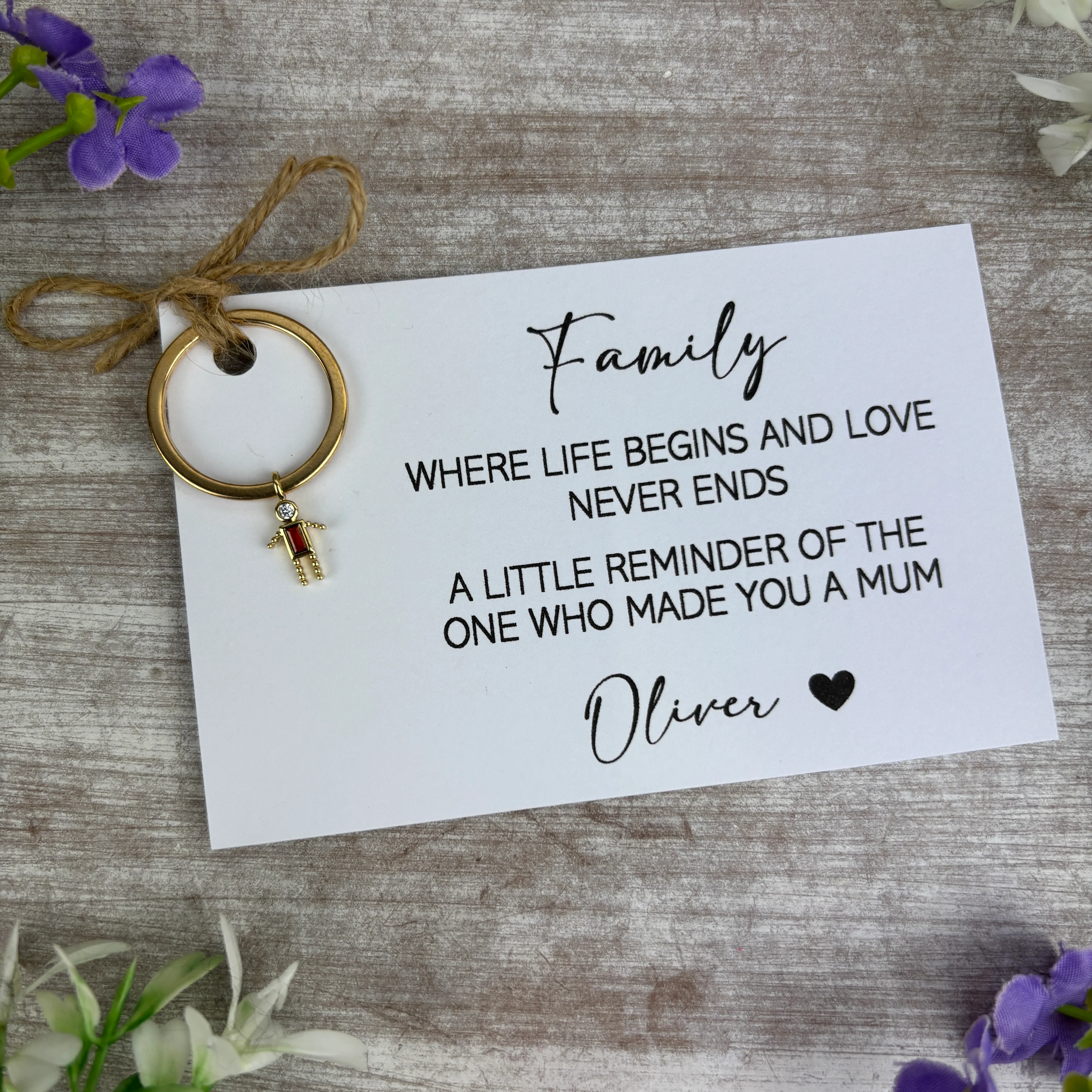 Personalised Mum Keyring