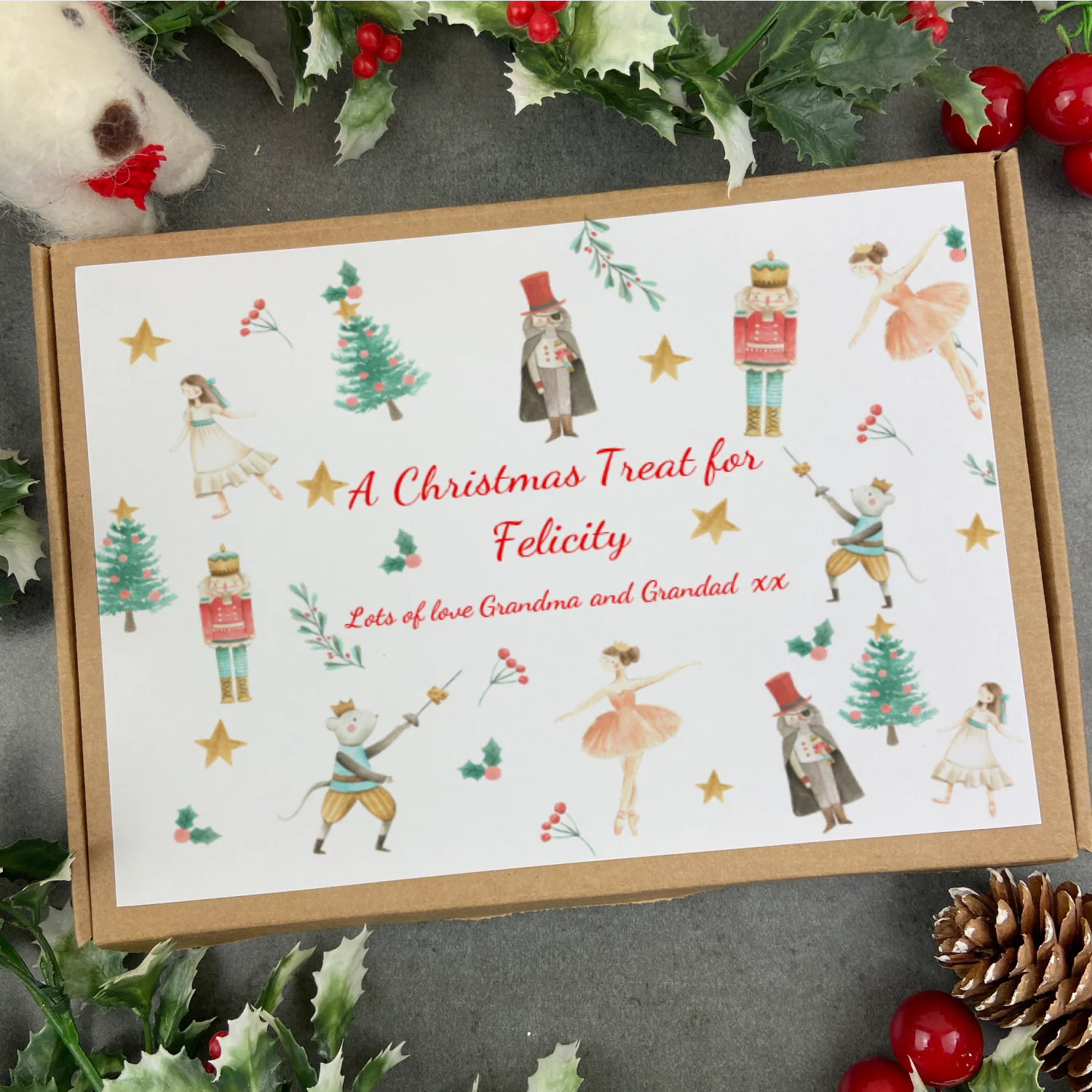 Personalised Nutcracker Box Of Chocolate Bars