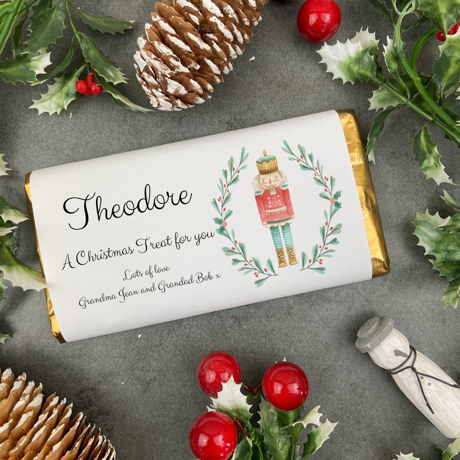 Personalised Nutcracker Christmas Chocolate Bar - Image 5