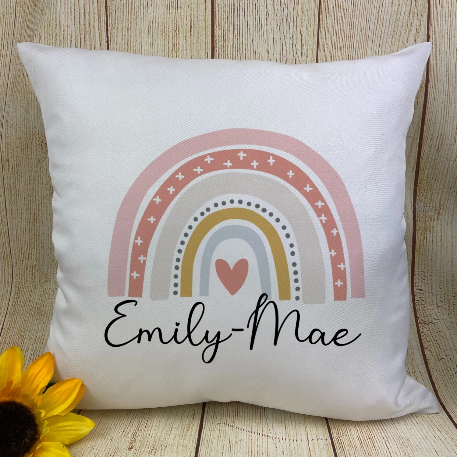 Personalised Pastel Rainbow Cushion - Image 5
