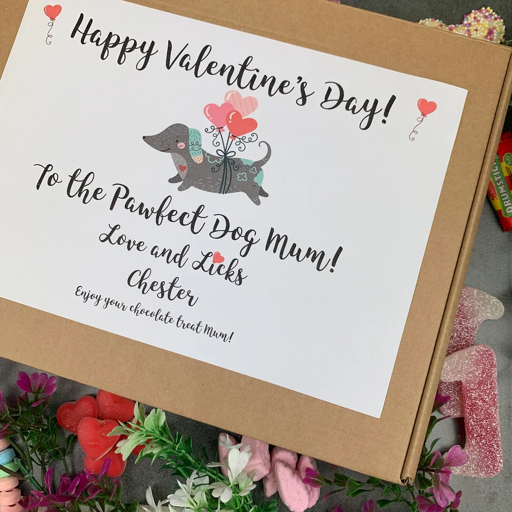 Personalised Pawfect Dog Dad/Mum Valentines Sweet Box - Image 4