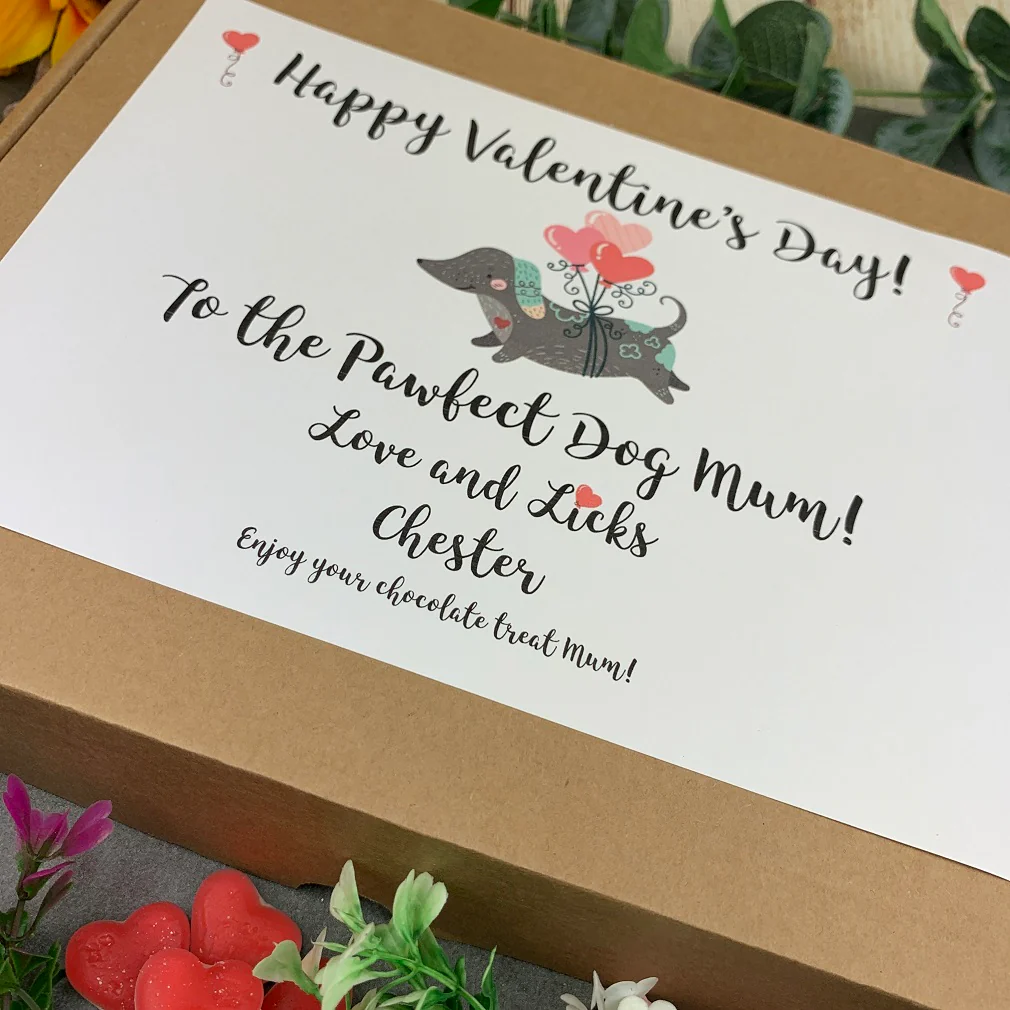 Personalised Pawfect Dog Dad/Mum Valentines Sweet Box - Image 6