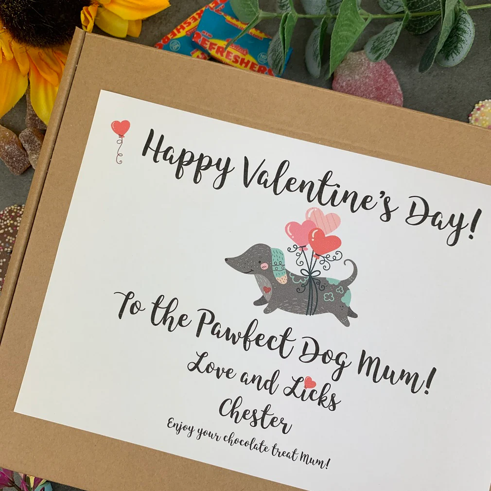 Personalised Pawfect Dog Dad/Mum Valentines Sweet Box - Image 7