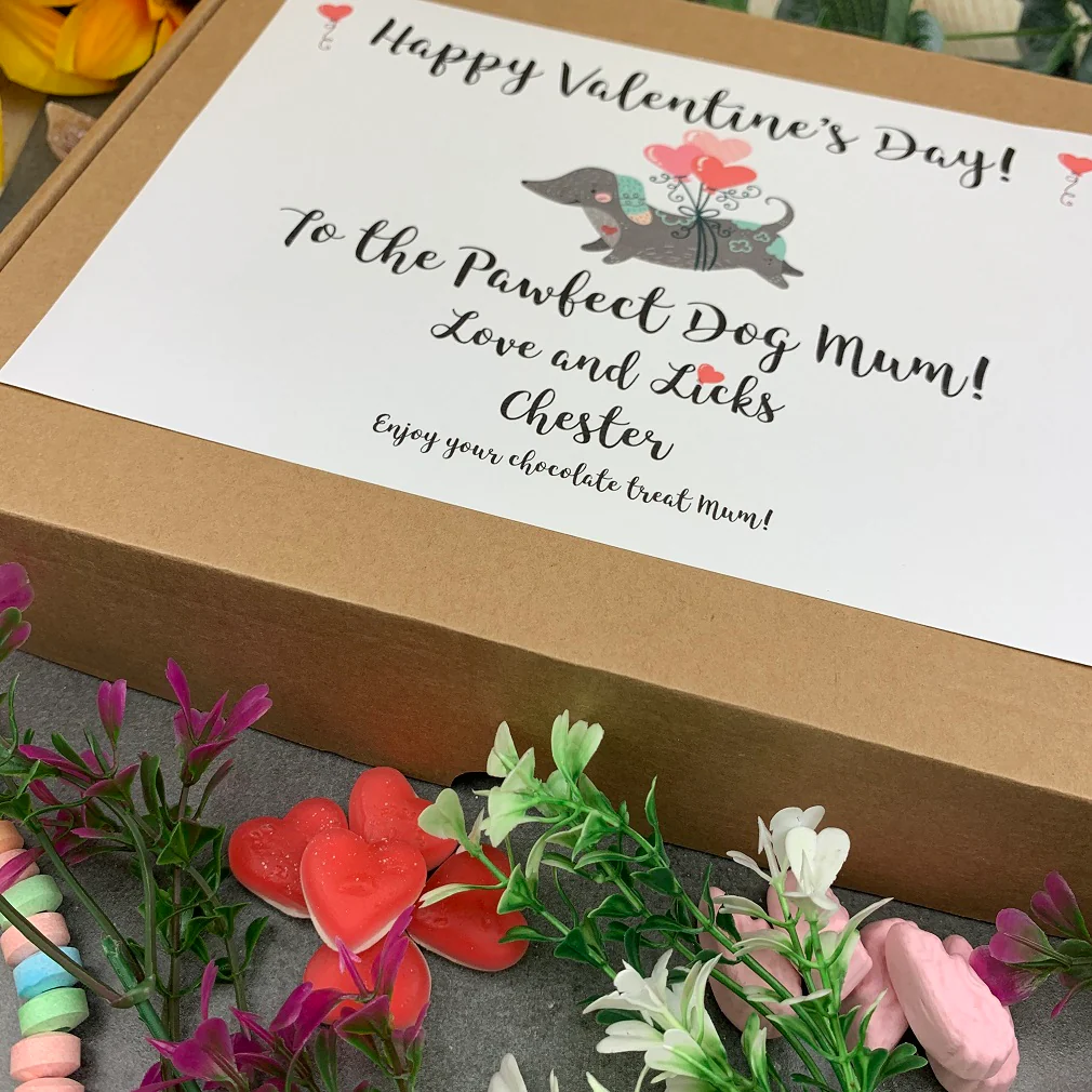 Personalised Pawfect Dog Dad/Mum Valentines Sweet Box - Image 8