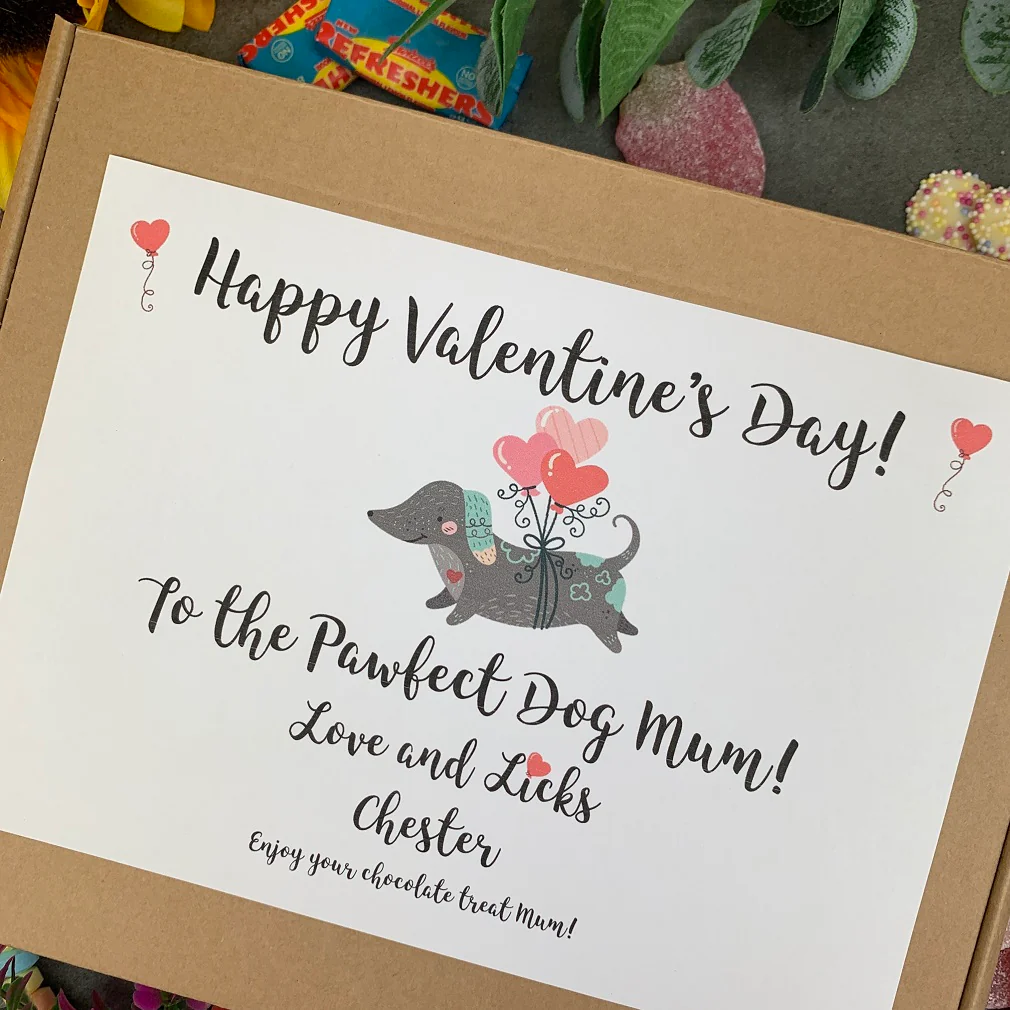 Personalised Pawfect Dog Dad/Mum Valentines Sweet Box - Image 9