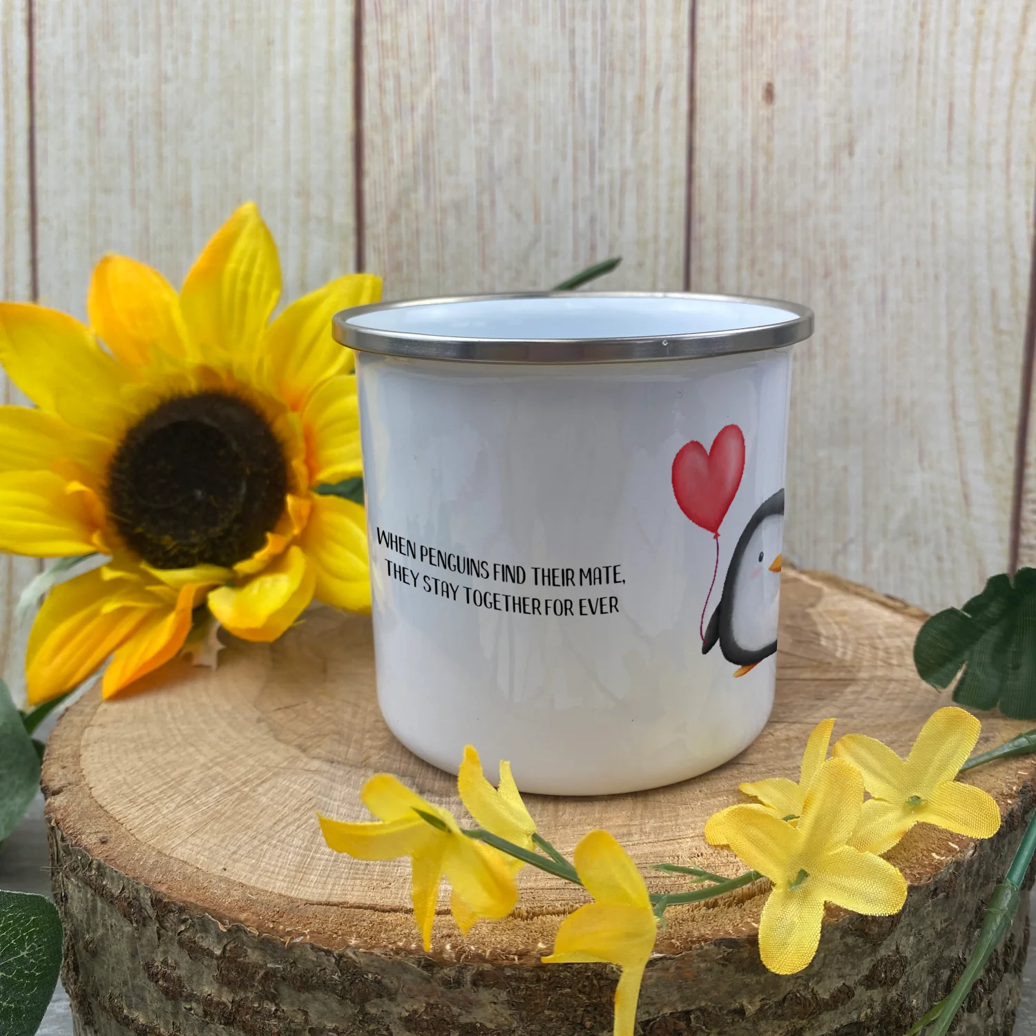 Personalised Penguin Valentines Mug - Image 2