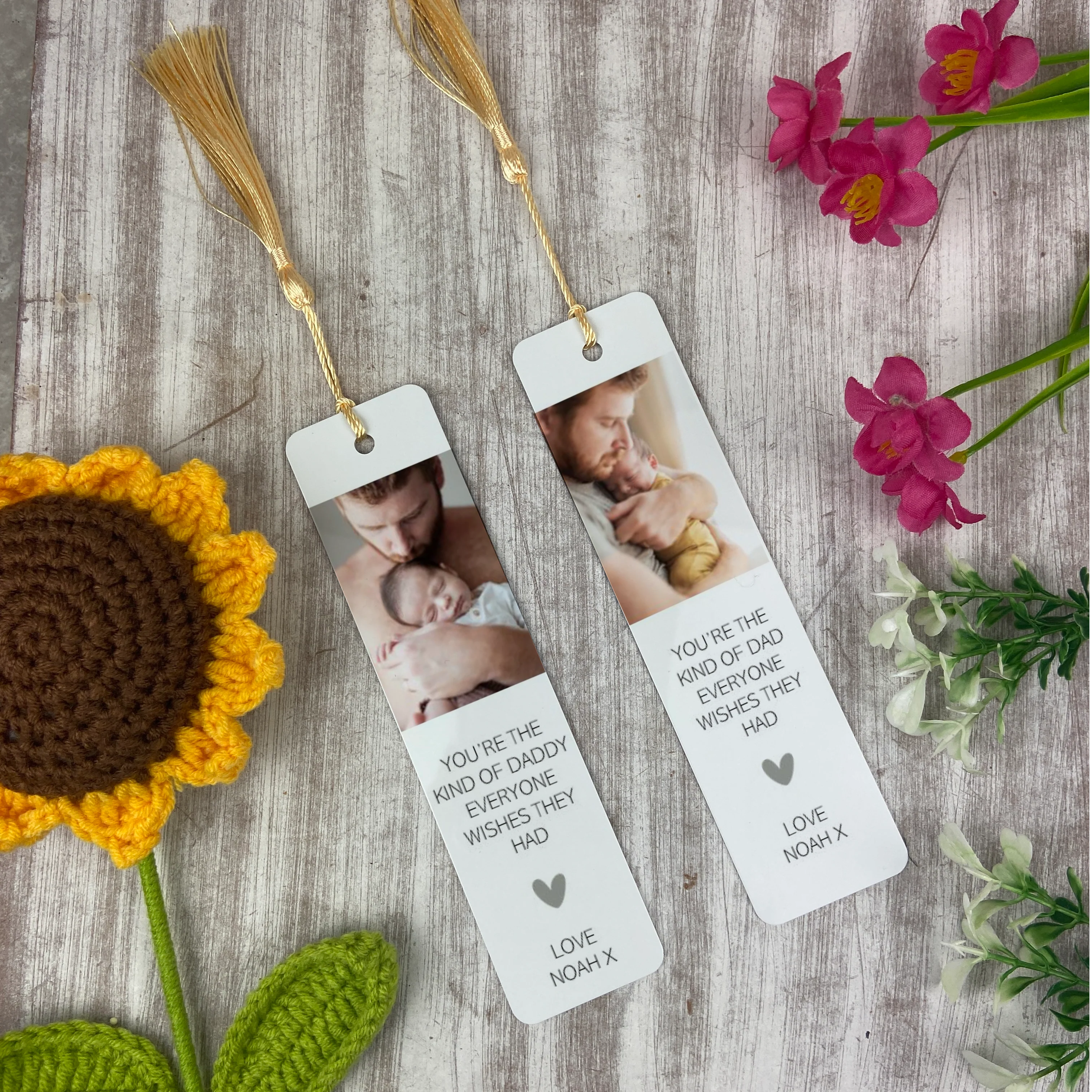 Personalised Photo Bookmark - Perfect Father's Day Gift For Dad