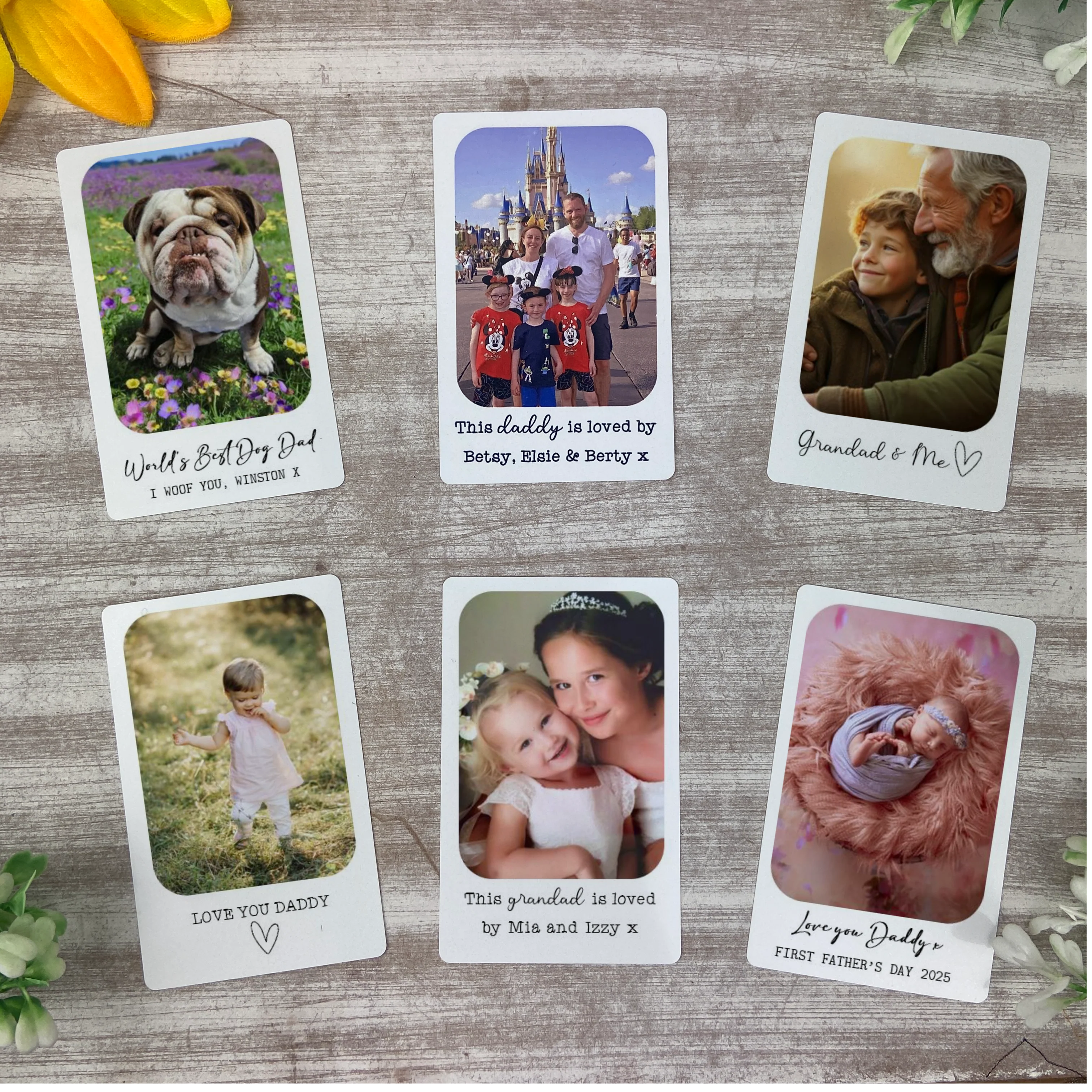 Personalised Photo Wallet Card for Dad, Dog Dad or Grandad