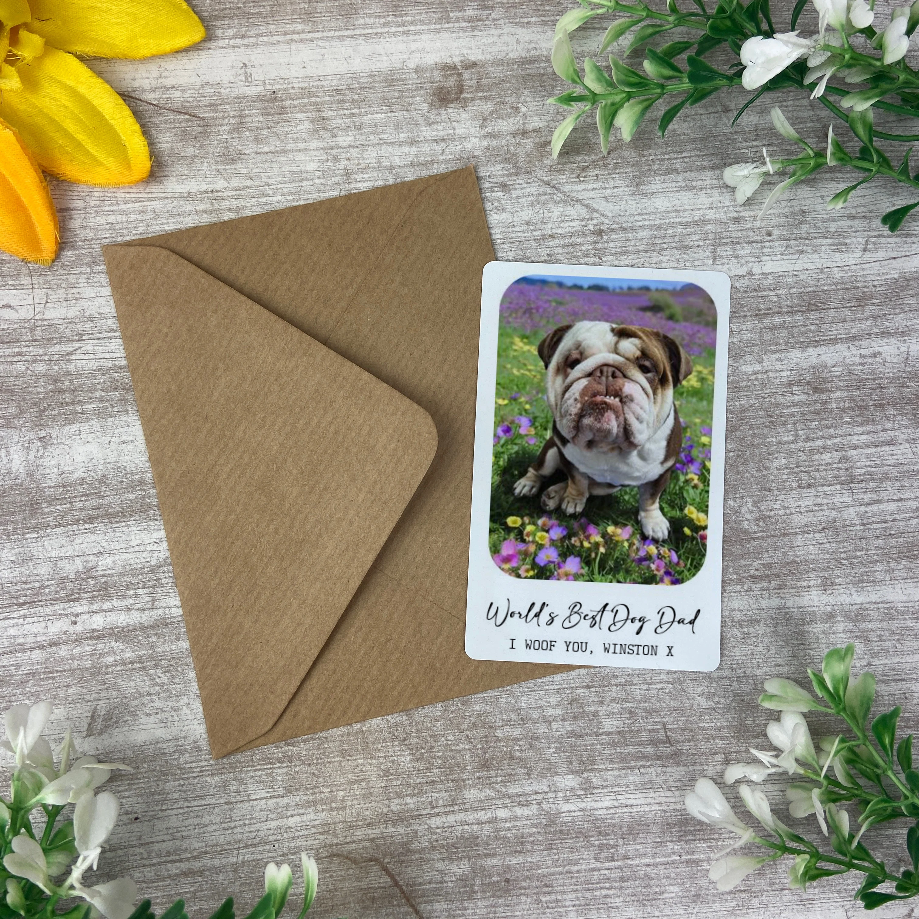 Personalised Photo Wallet Card for Dad, Dog Dad or Grandad - Image 2