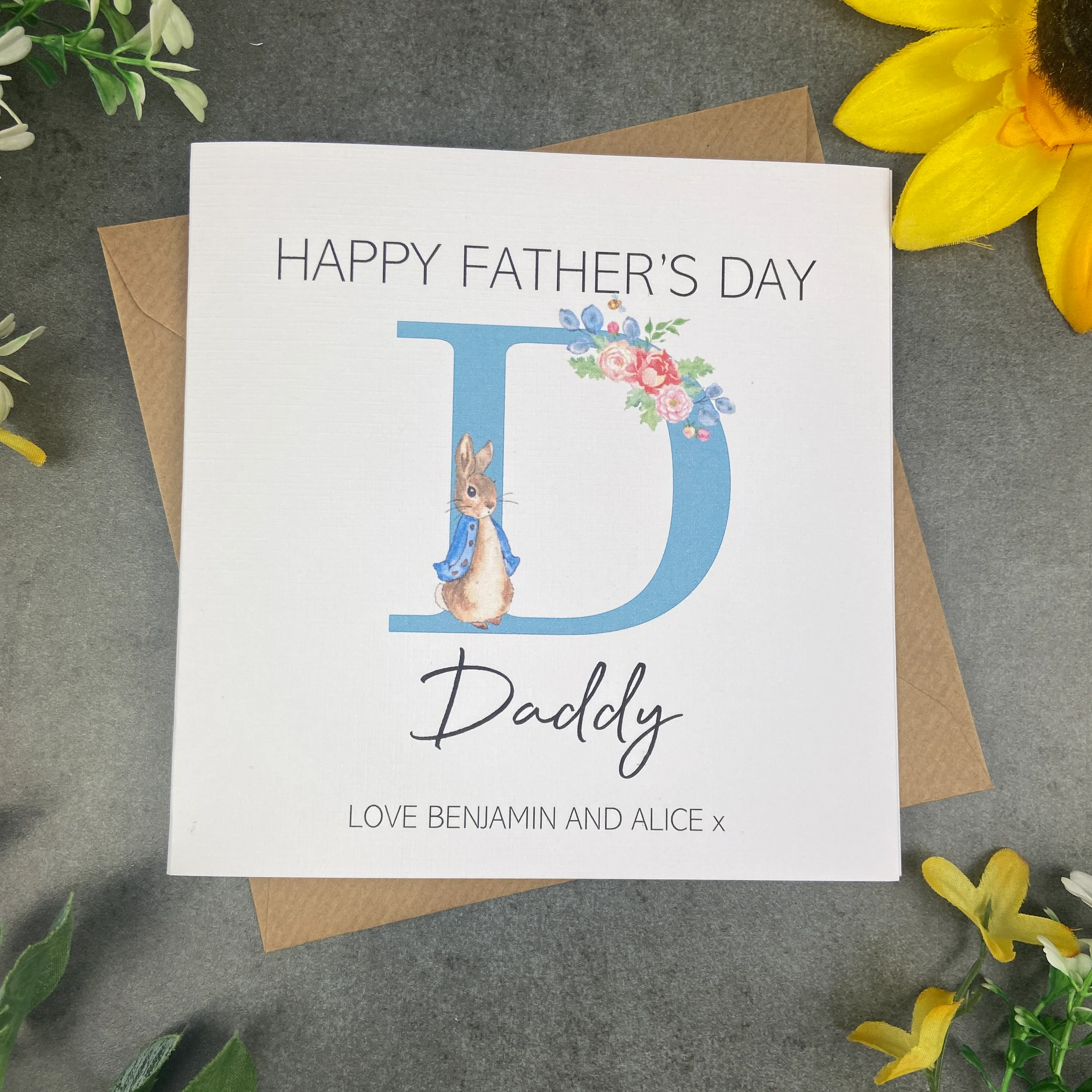 Personalised Rabbit Father's Day Card - Image 5