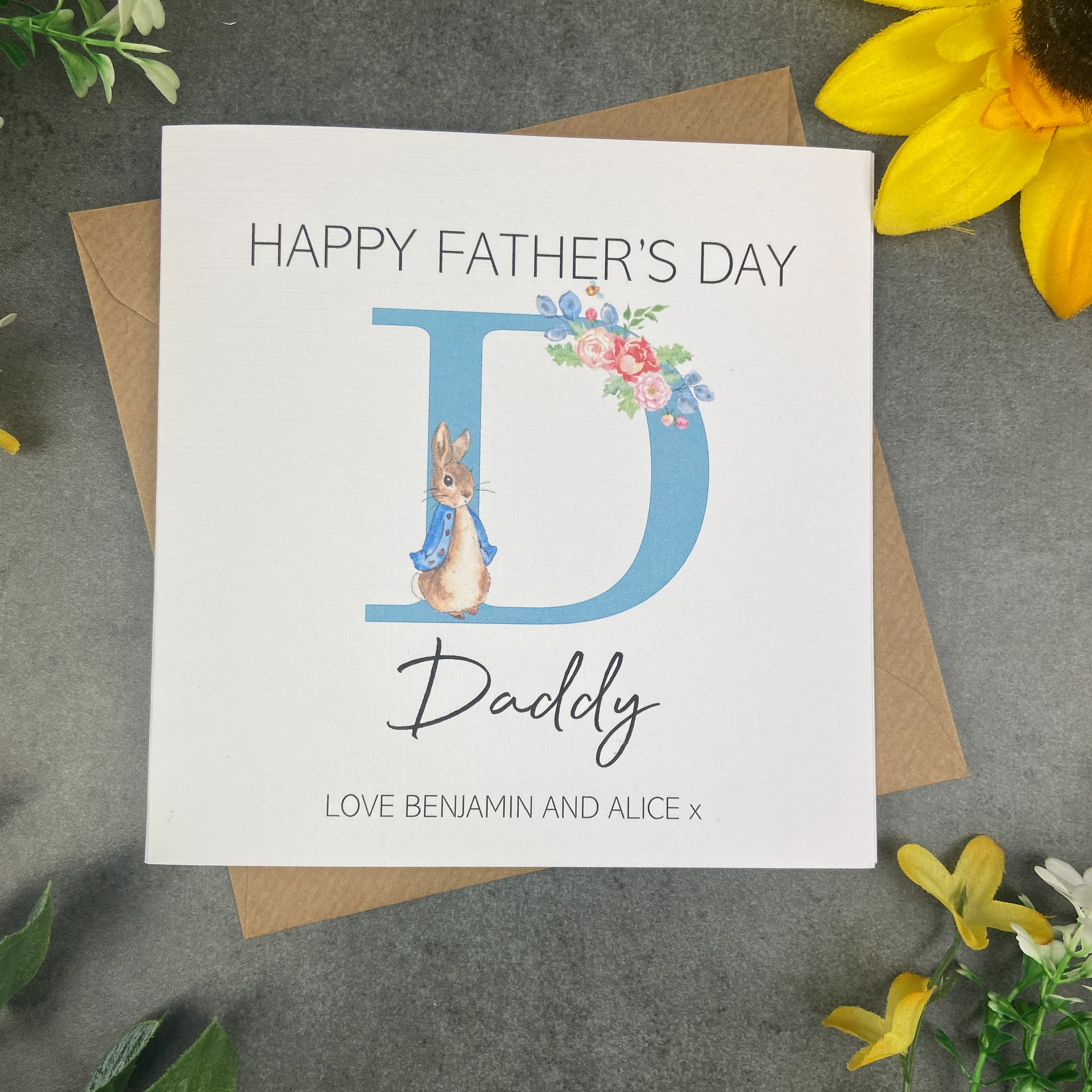 Personalised Rabbit Father's Day Card - Image 8