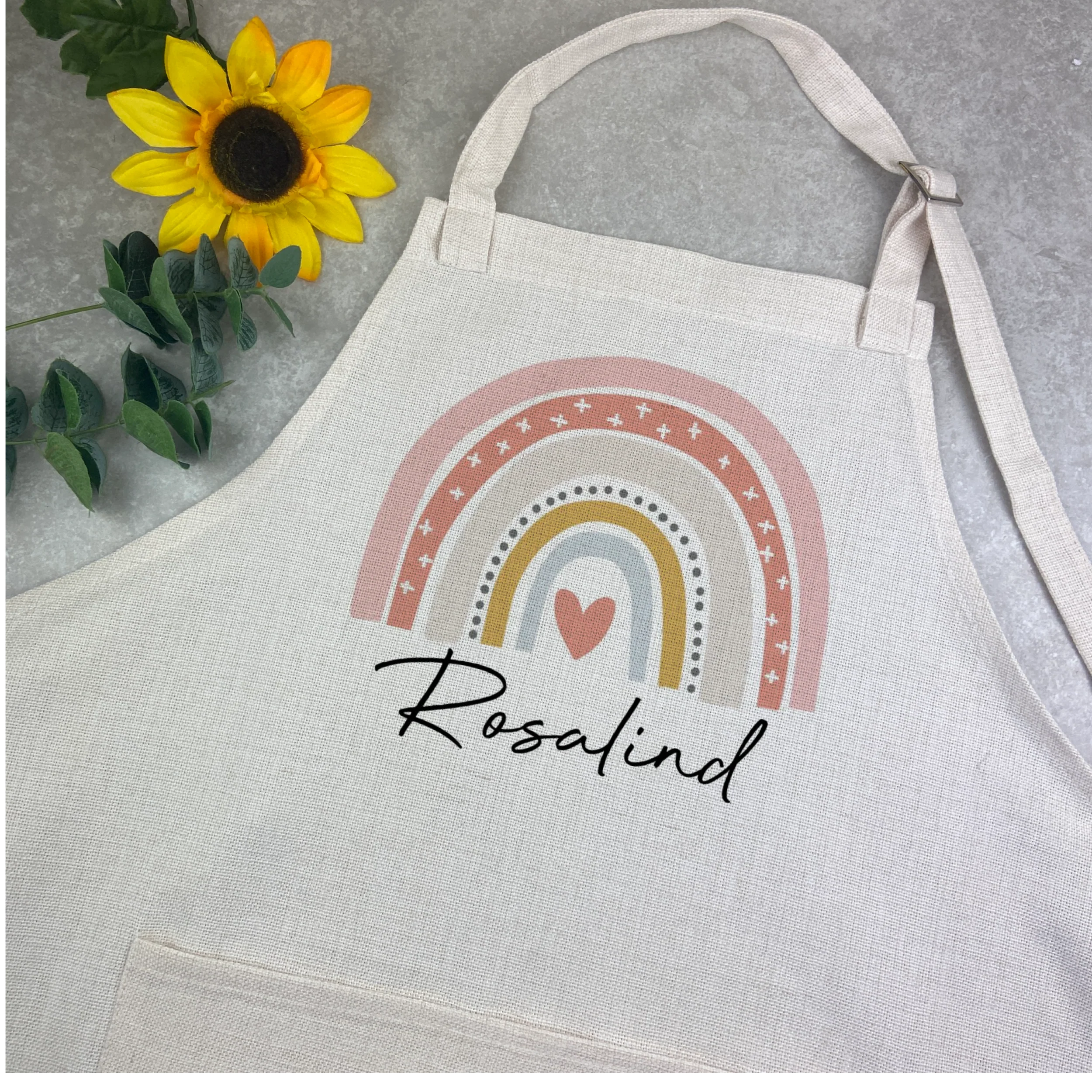 Personalised Rainbow Apron