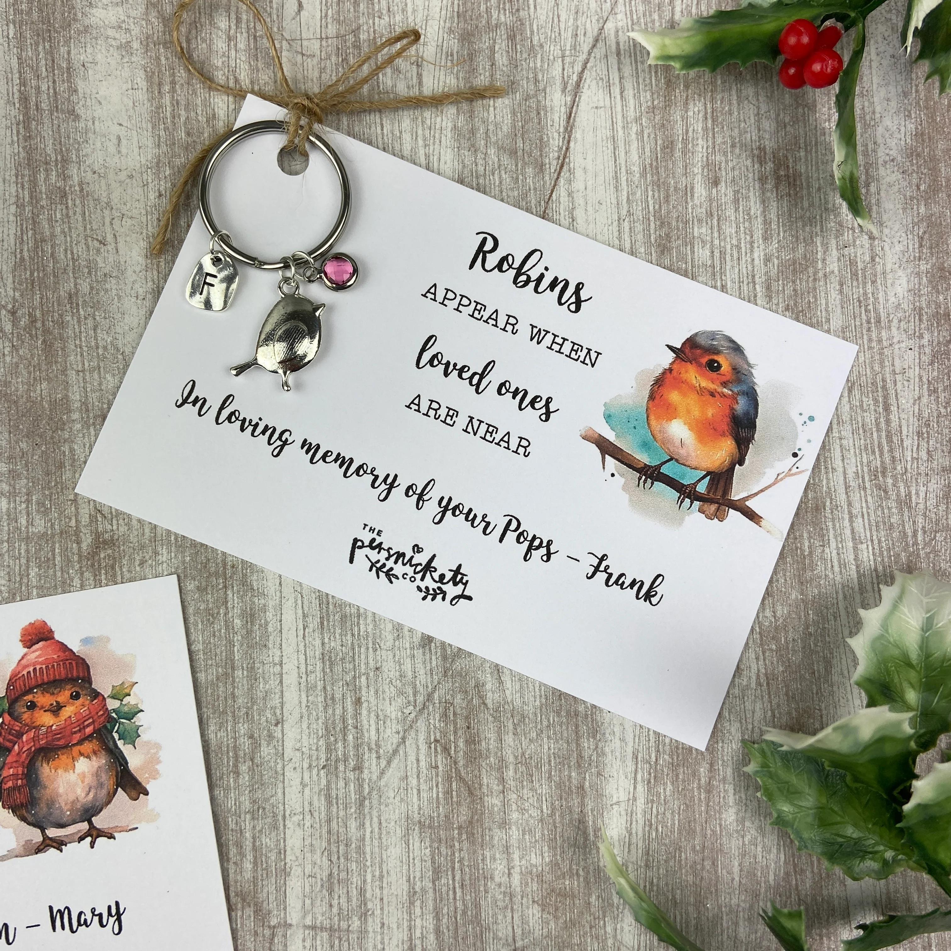 Personalised Robin Keyring - Image 4