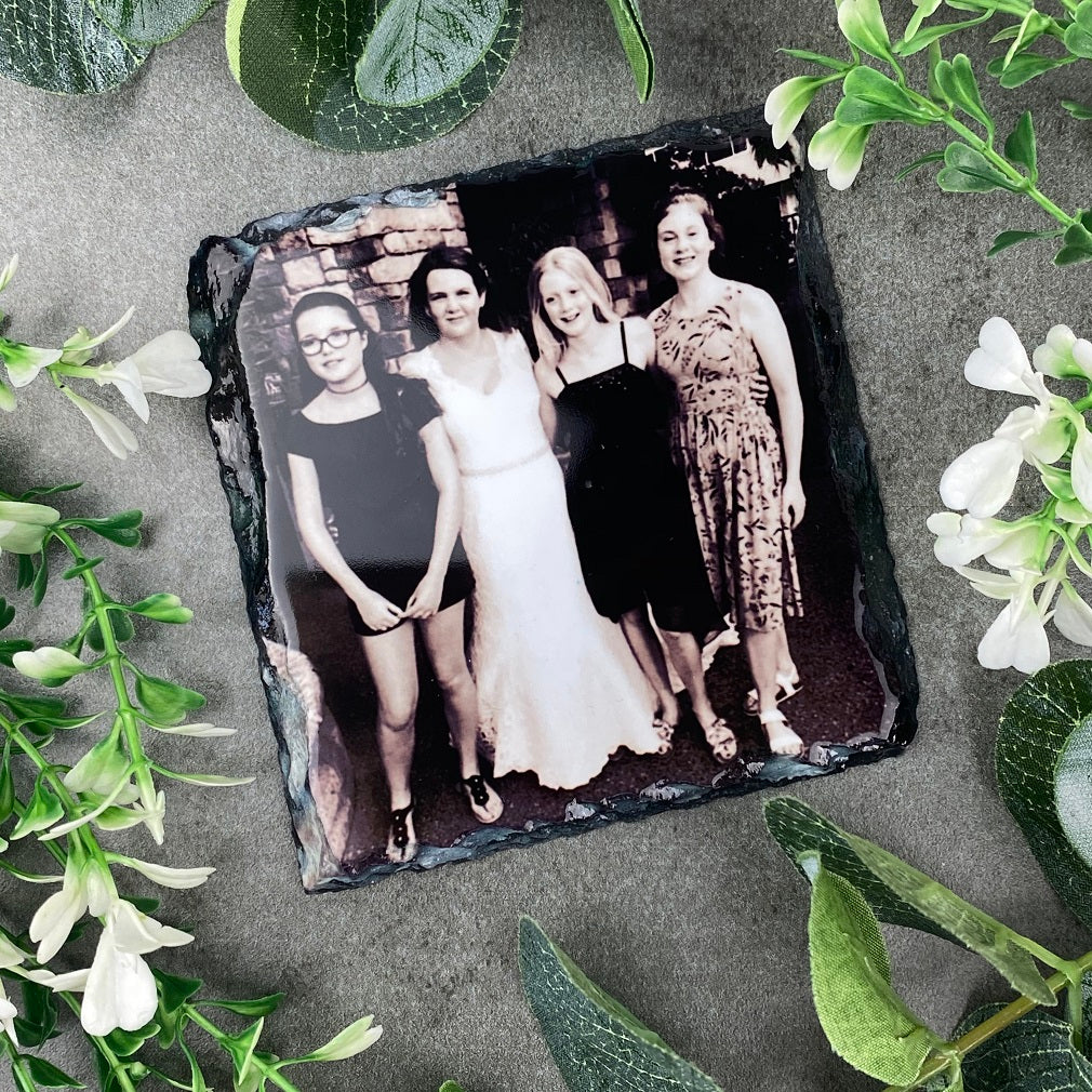 £5.00 Special Offer! Personalised Slate Coaster - Black and White - Image 6