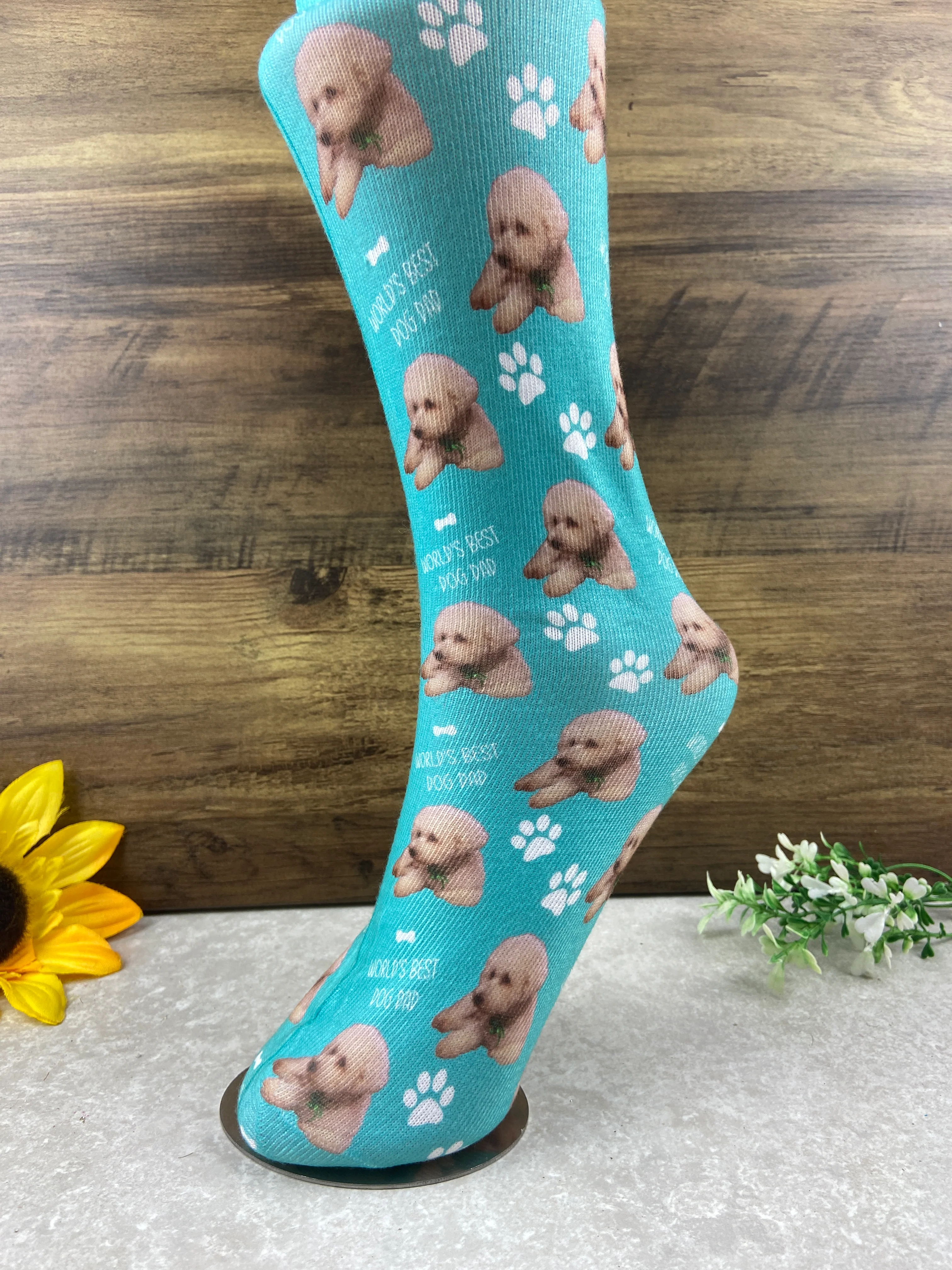 Personalised Socks - World's Best Dog Dad - Image 4