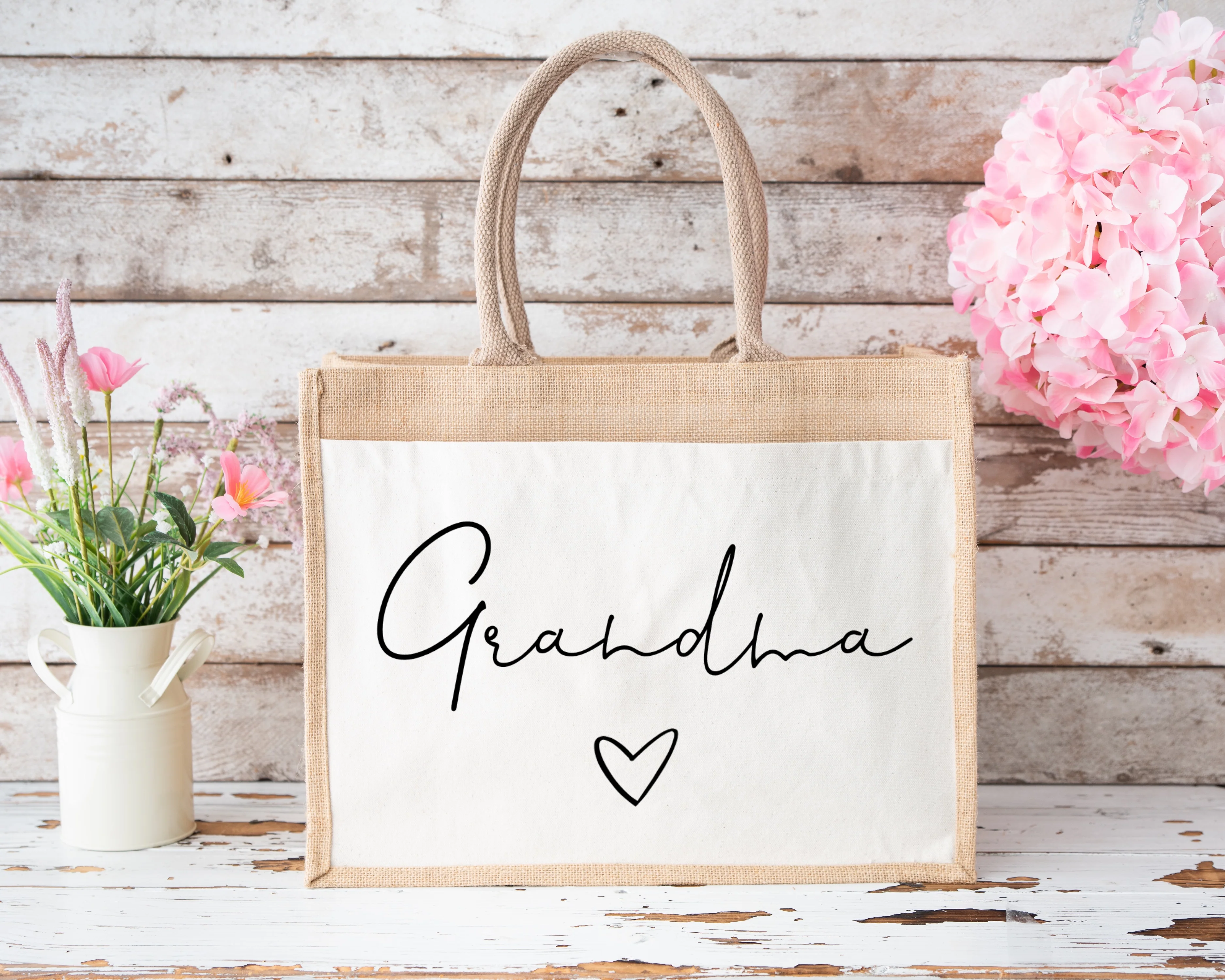Personalised Star Jute Bag - Image 4