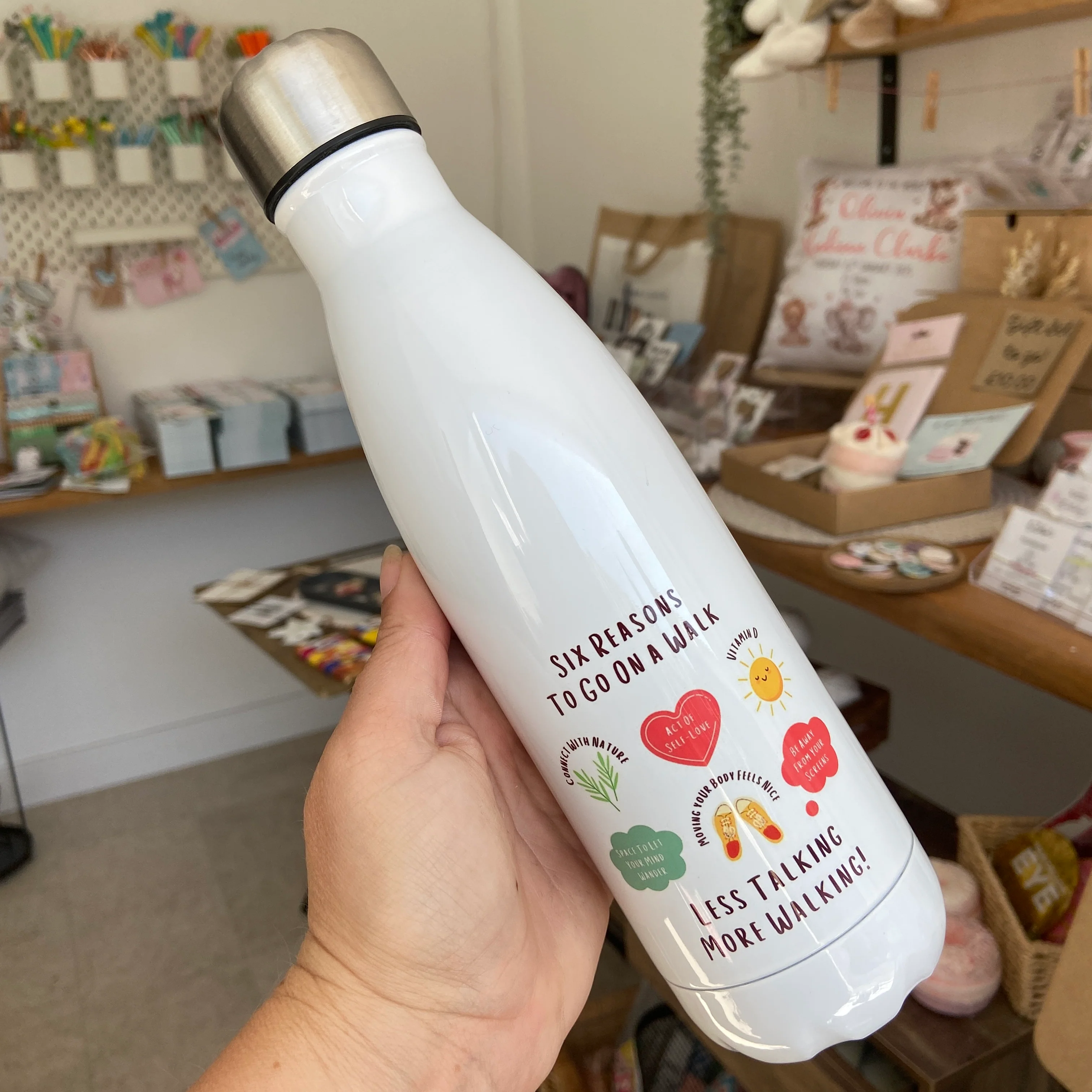 Less Talking More Walking Water Bottle! - Image 10