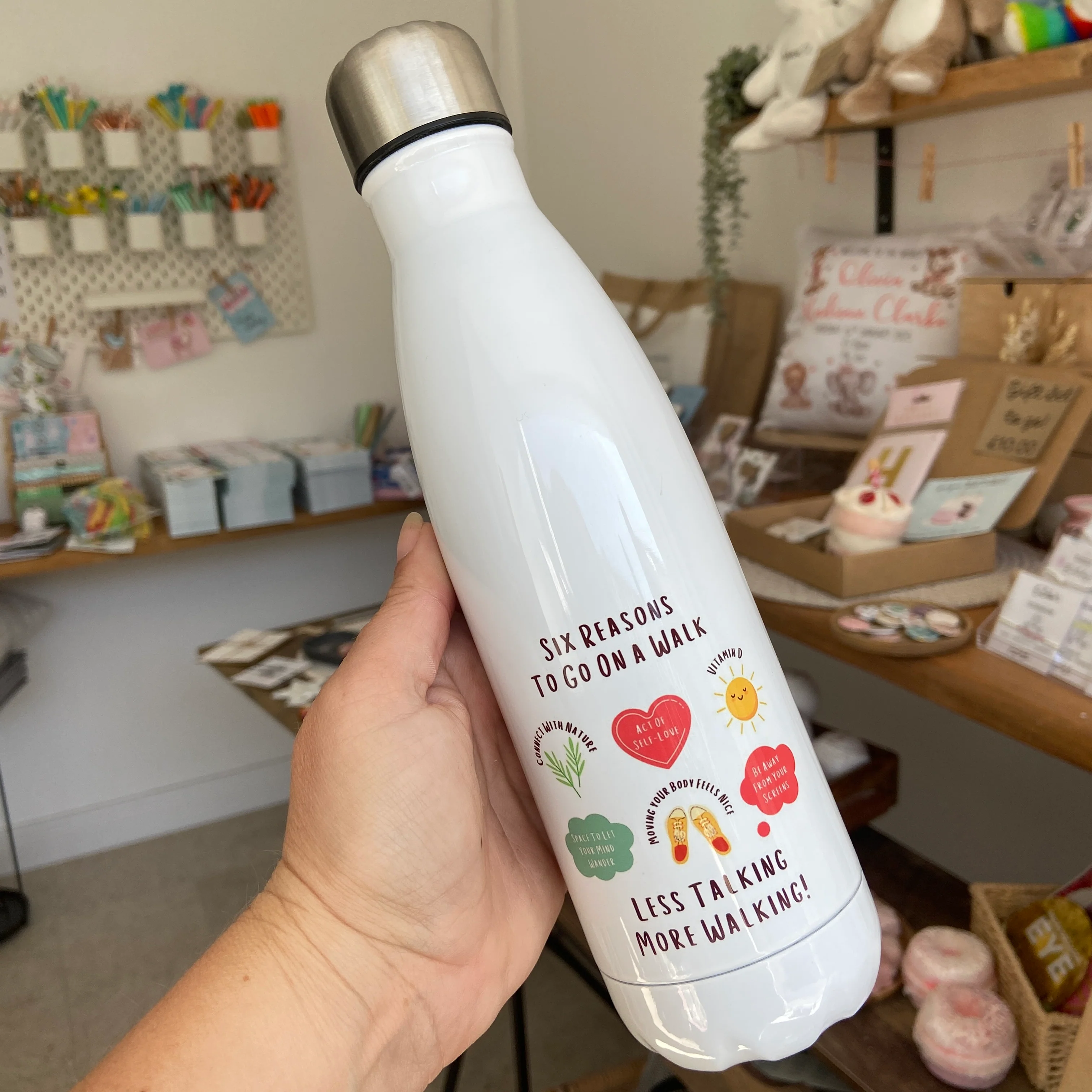 Less Talking More Walking Water Bottle! - Image 6