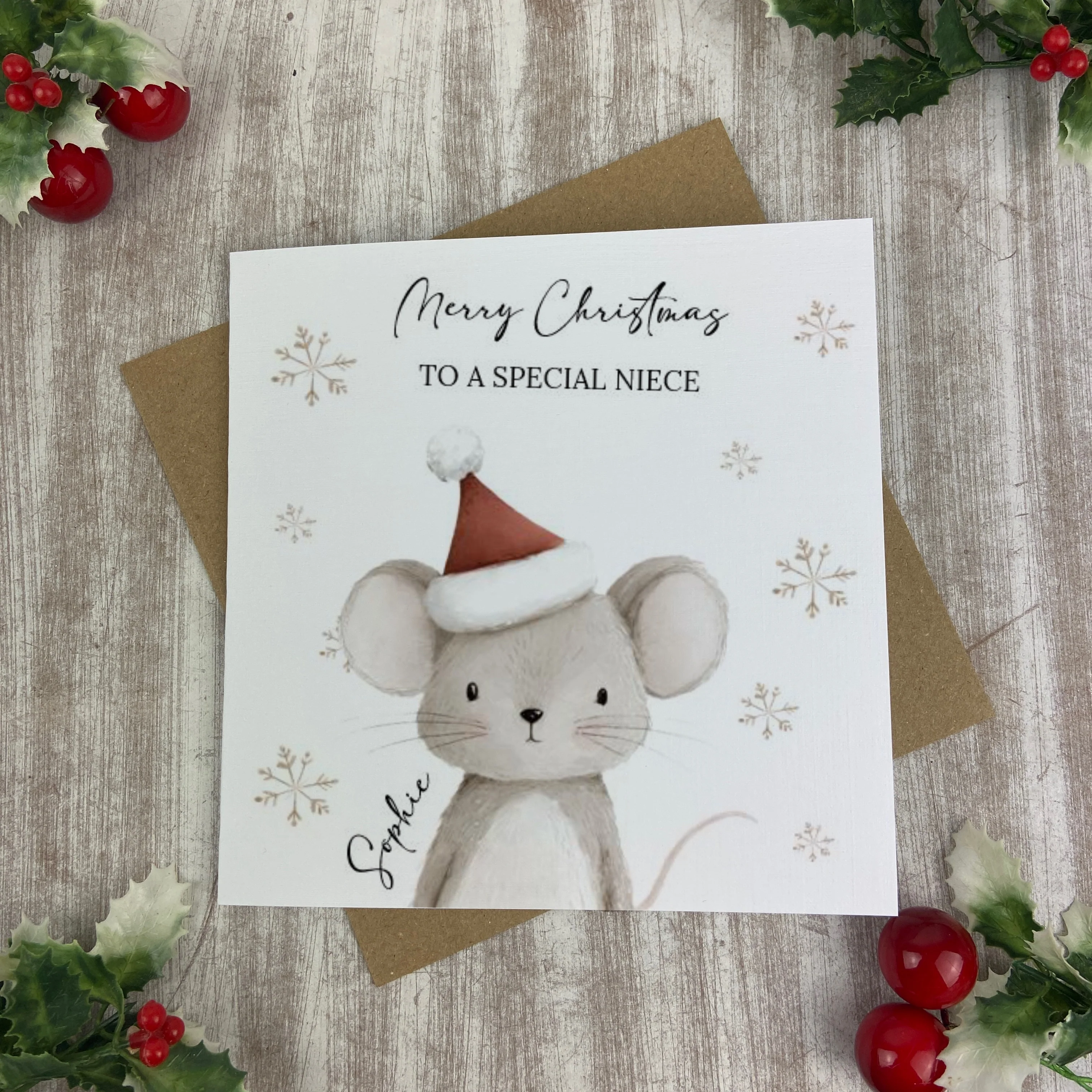 Personalised Christmas Card - Festive Friends - Image 4