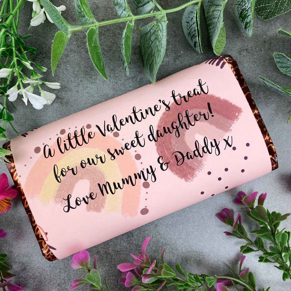 Personalised Sweet Daughter Valentine Chocolate Bar - Image 3