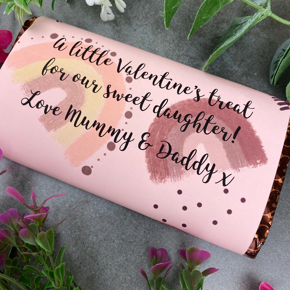 Personalised Sweet Daughter Valentine Chocolate Bar - Image 4