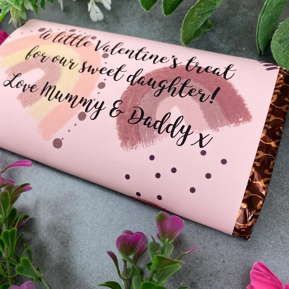 Personalised Sweet Daughter Valentine Chocolate Bar - Image 5