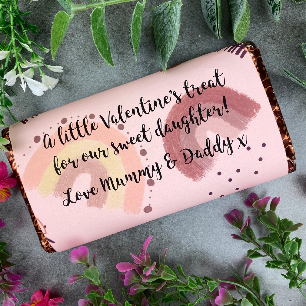 Personalised Sweet Daughter Valentine Chocolate Bar - Image 6