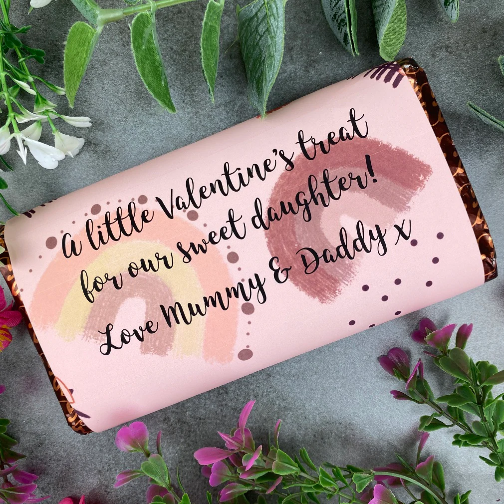 Personalised Sweet Daughter Valentine Chocolate Bar - Image 7