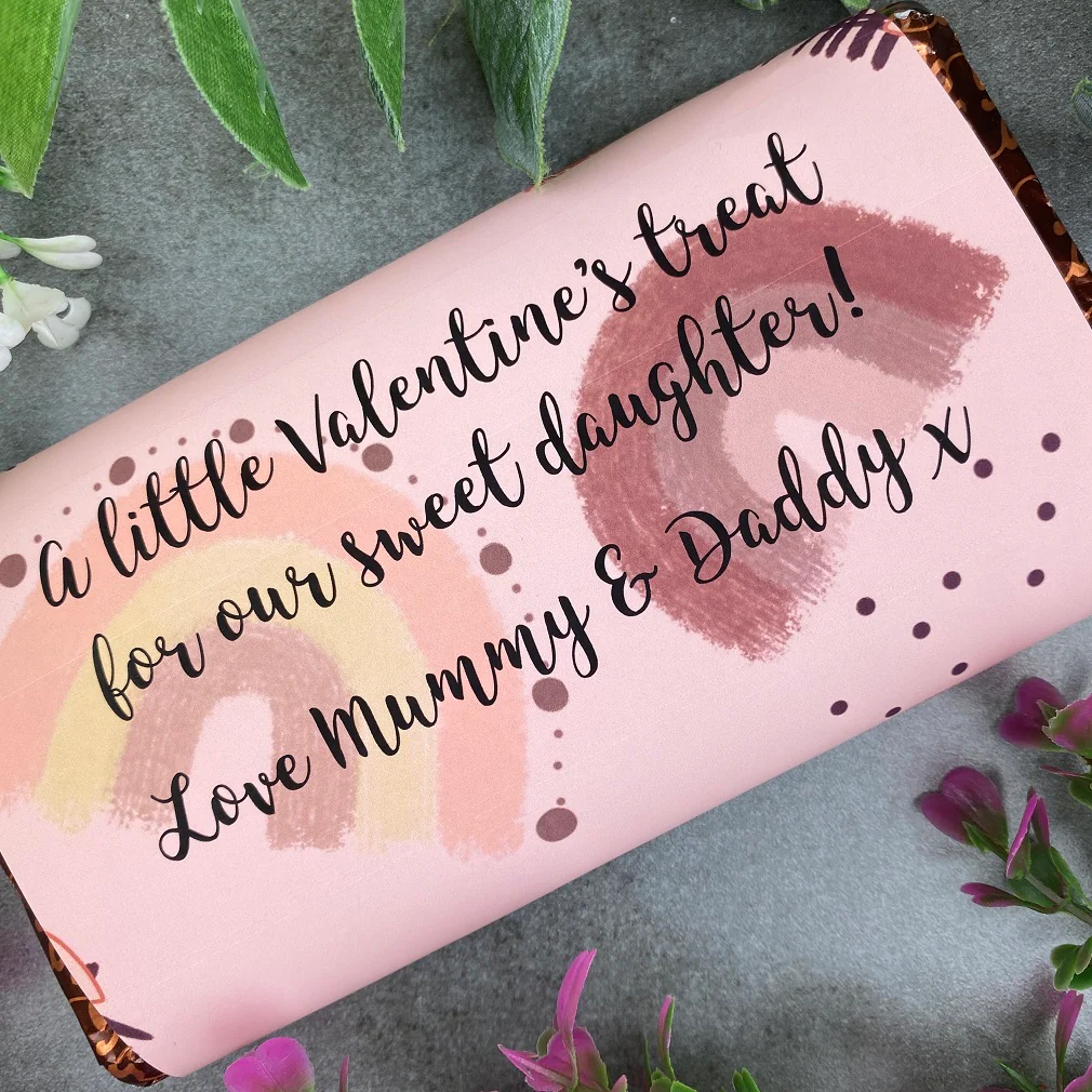 Personalised Sweet Daughter Valentine Chocolate Bar - Image 8