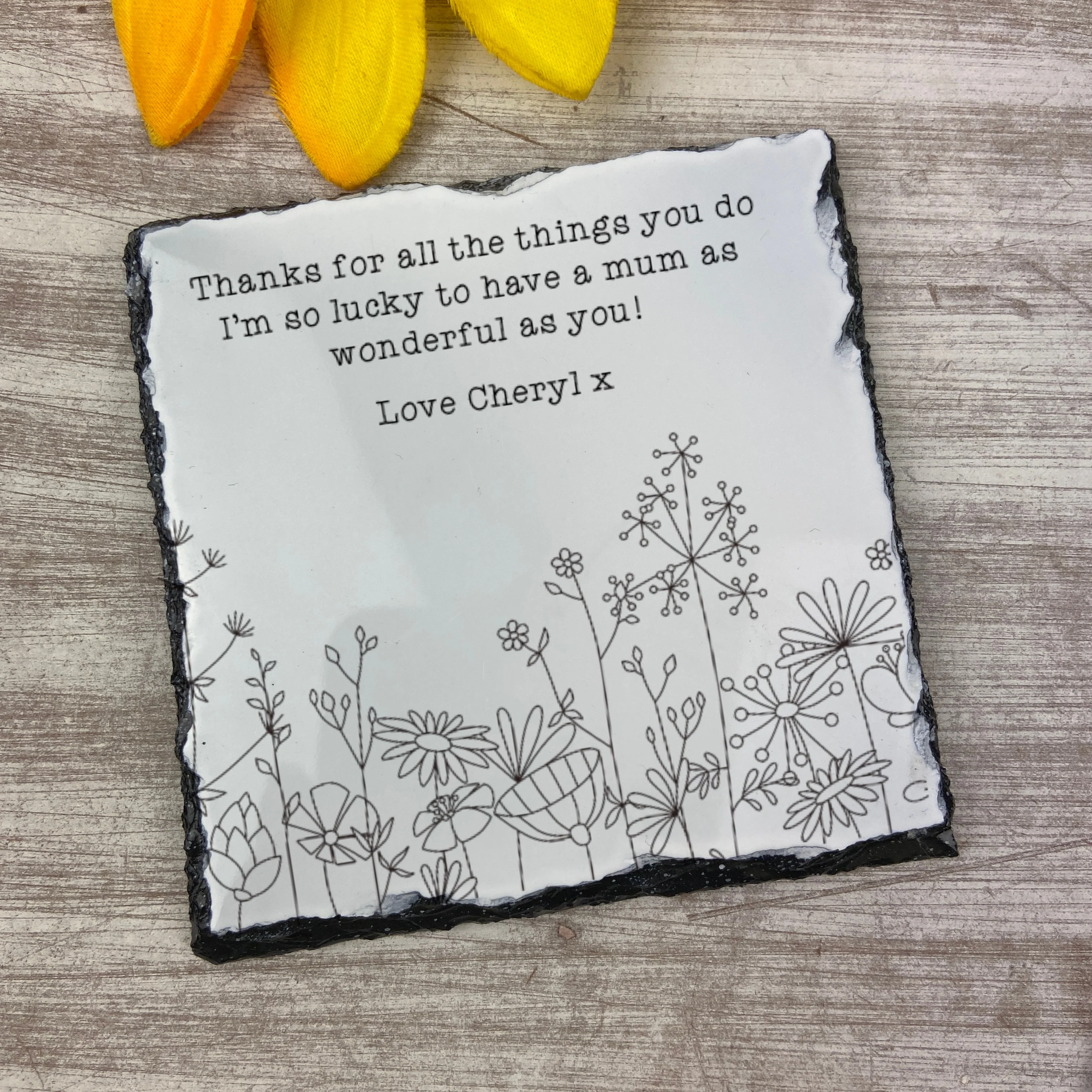 Personalised Thank You Coaster - Image 2