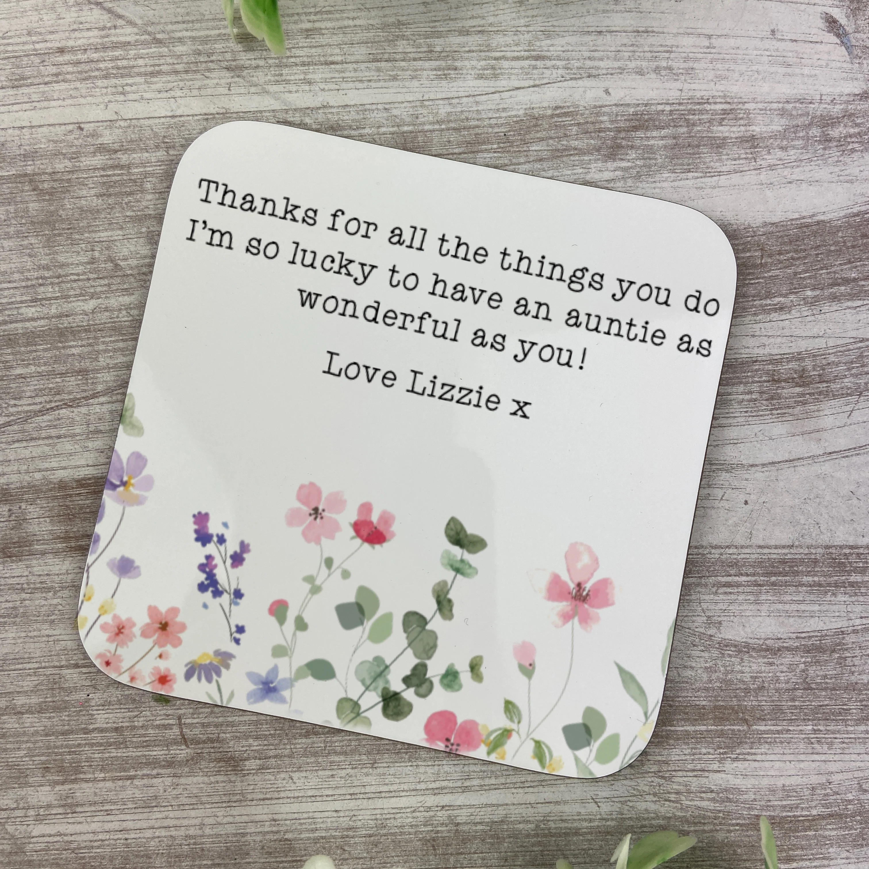 Personalised Thank You Coaster - Image 5