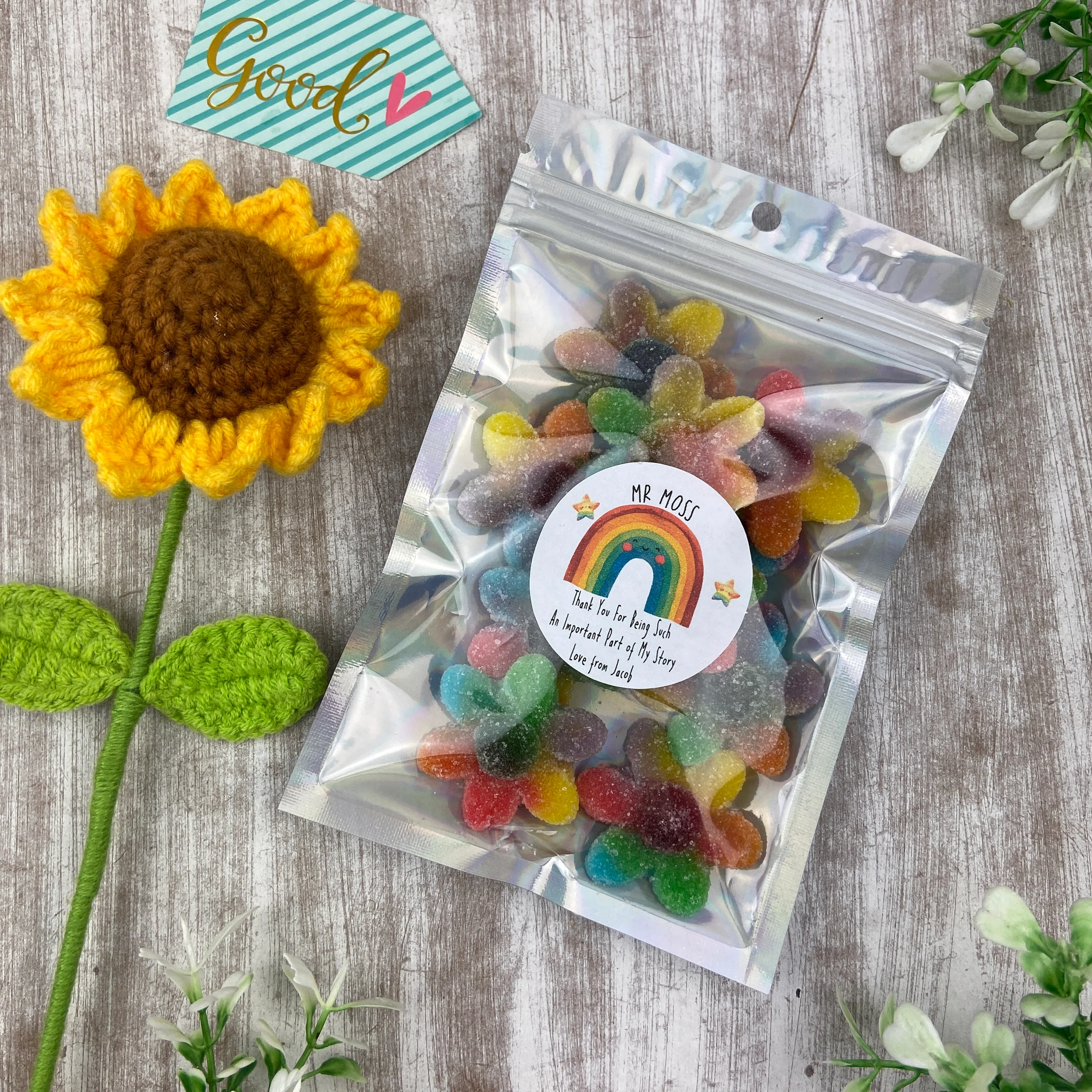 Personalised Thank You Sweet Pouch