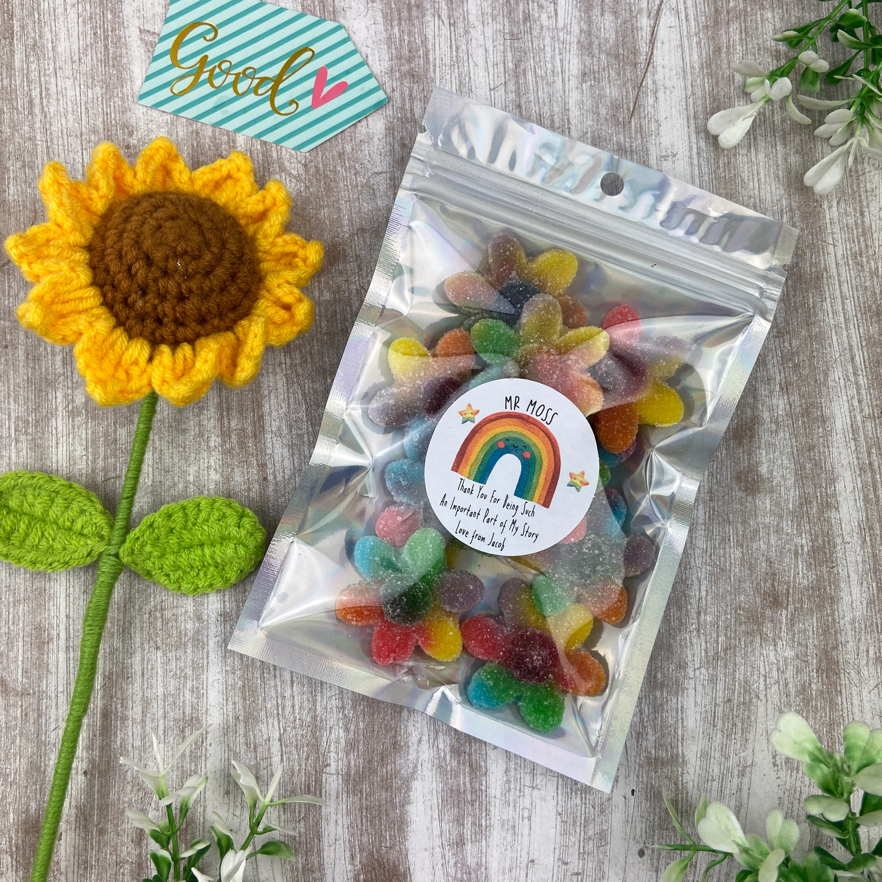 Personalised Thank You Sweet Pouch - Image 2