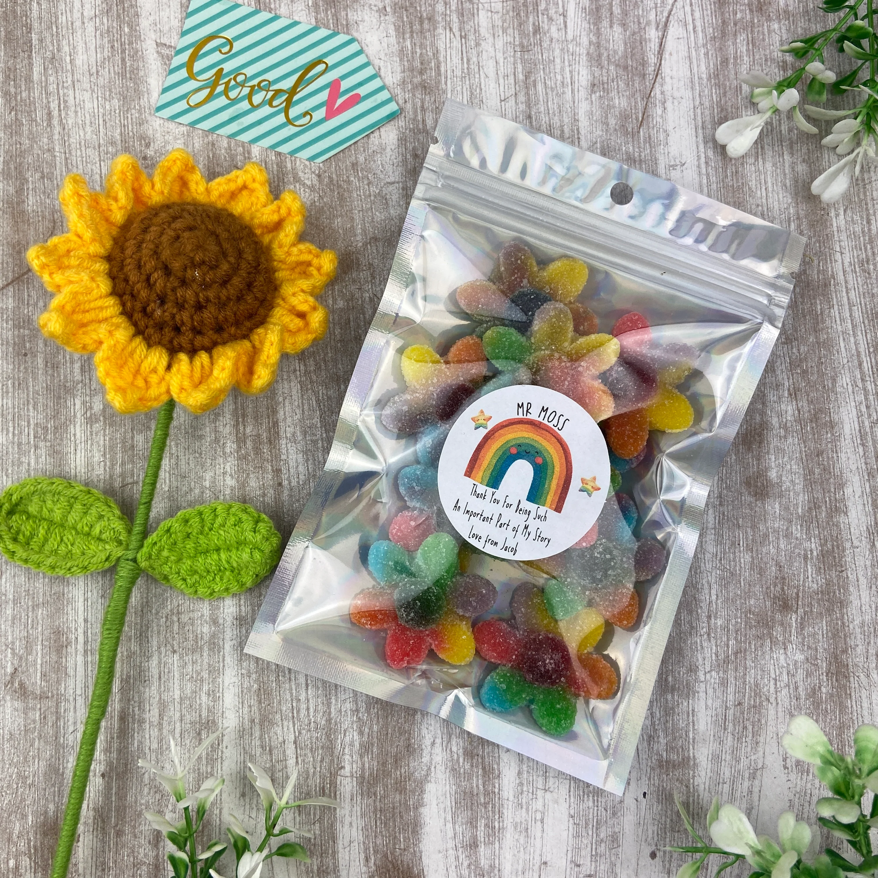 Personalised Thank You Sweet Pouch - Image 3