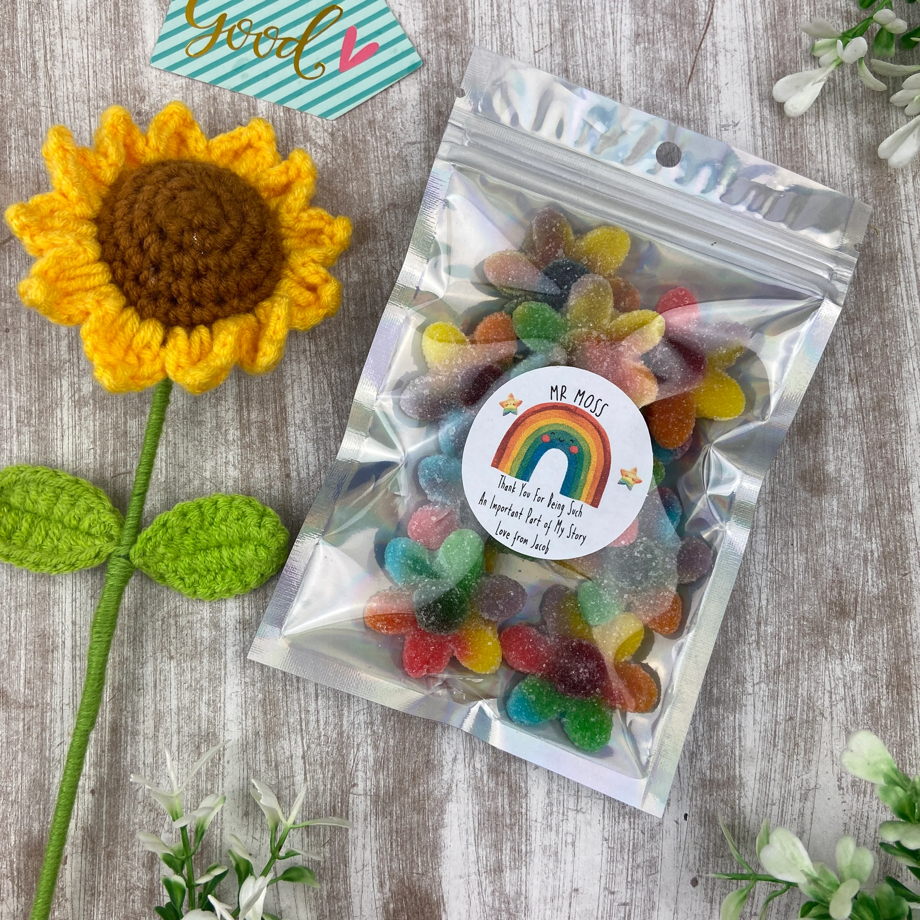 Personalised Thank You Sweet Pouch - Image 4