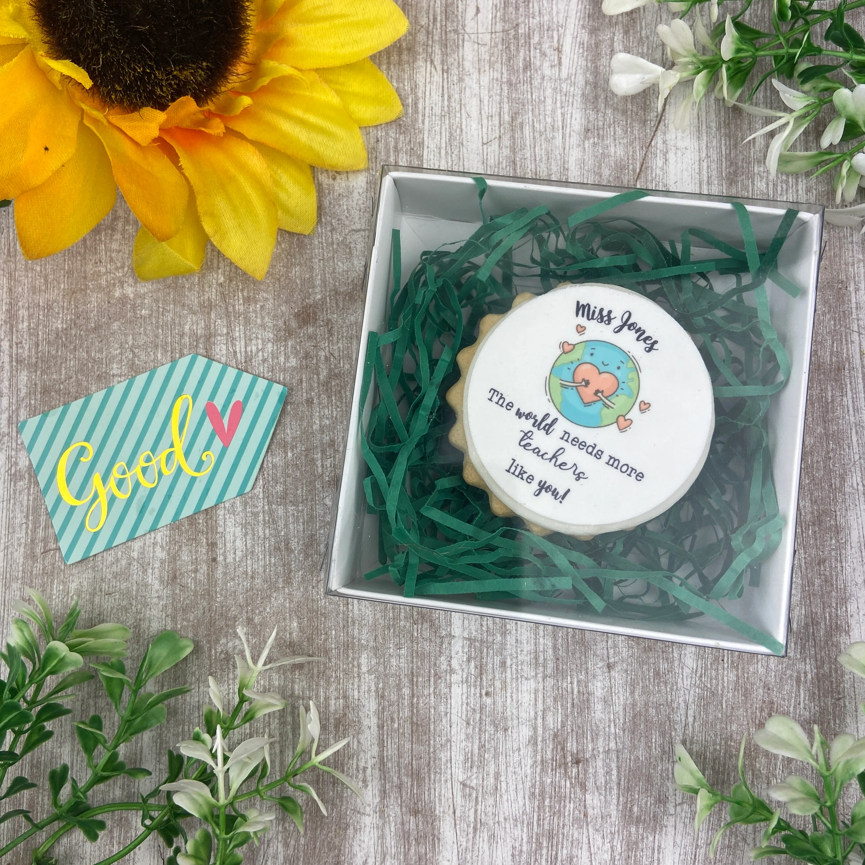 Personalised Thank You Teacher Biscuit - Image 3