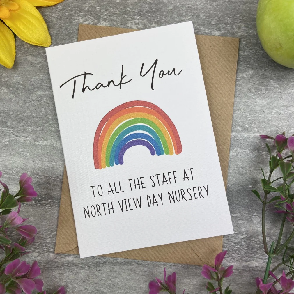 Personalised 'Thank You To All The Staff' Card - Image 3