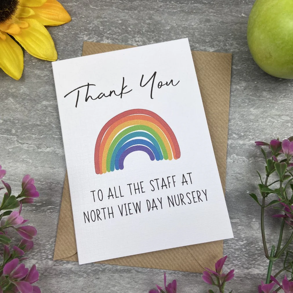 Personalised 'Thank You To All The Staff' Card - Image 2